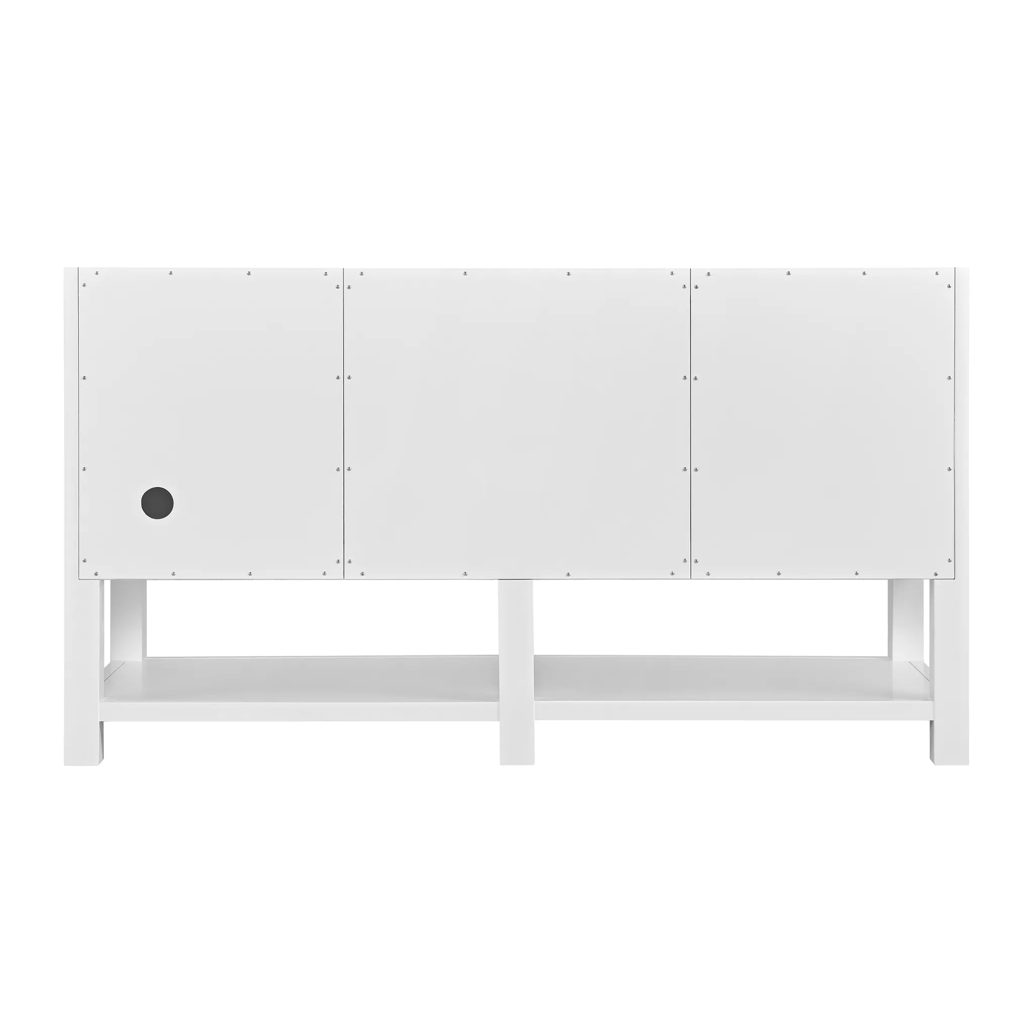 60" Breckenridge Double Vanity in Bright White-Cabinet Only-Not Available image 3