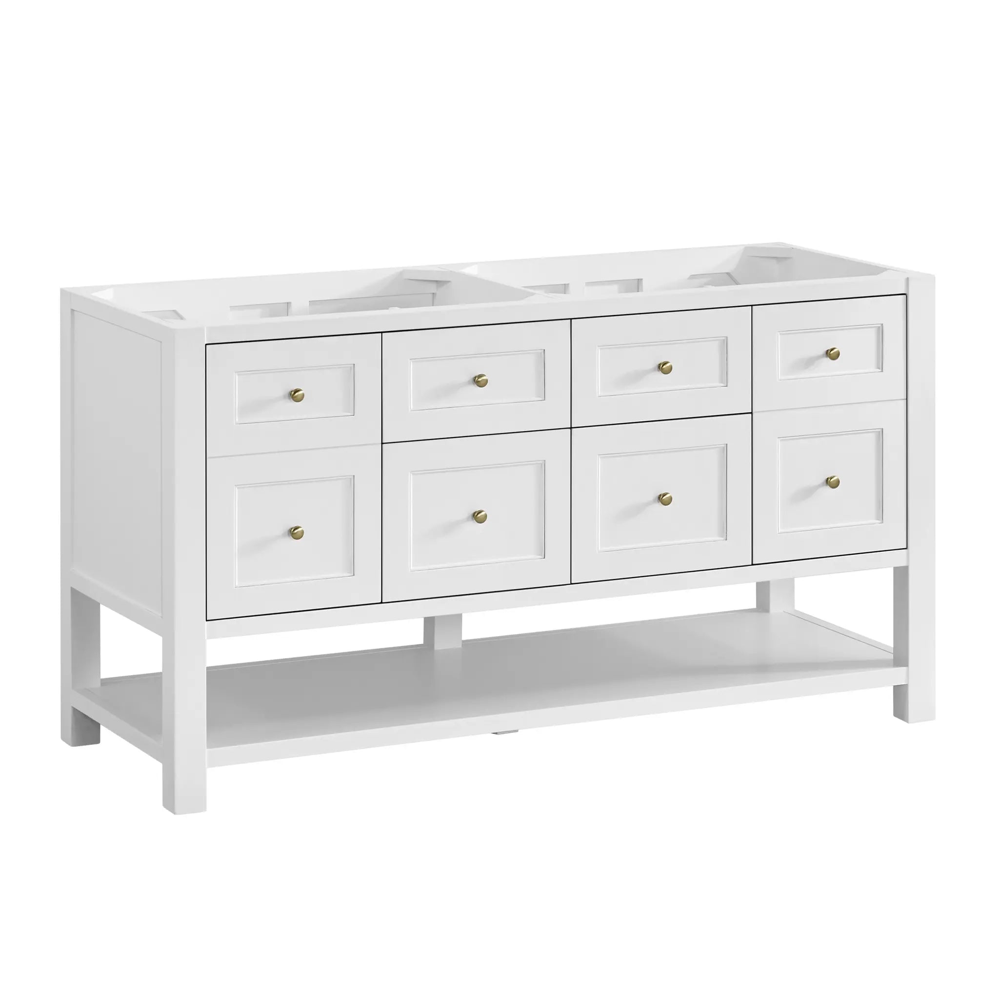 60 Breckenridge Double Vanity In Bright White Standard Ethereal Noctis 8 Widespread 2