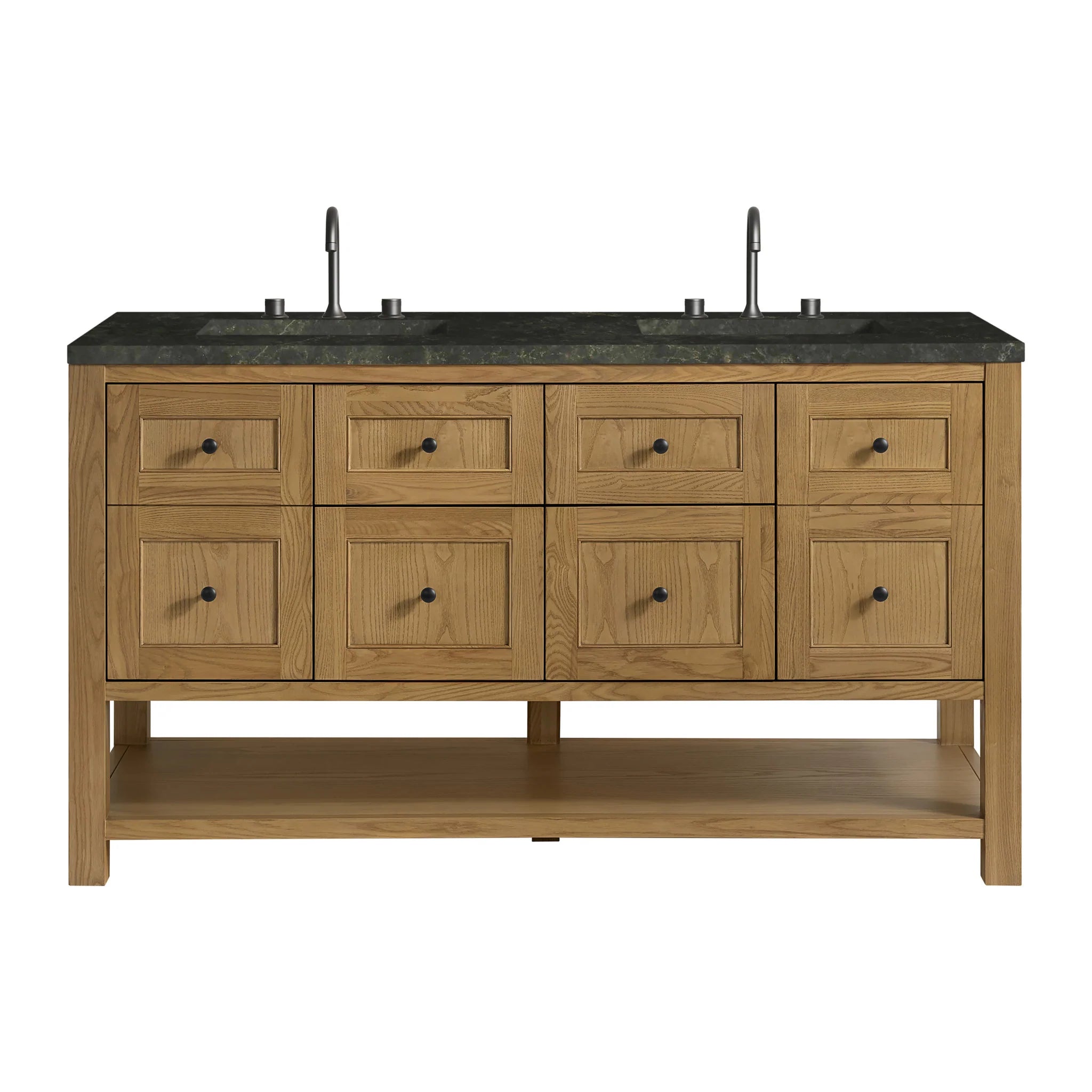 60-breckenridge-double-vanity-in-light-natural-oak-by-james-martin-vanities-phantome-eclos-zero-silica image