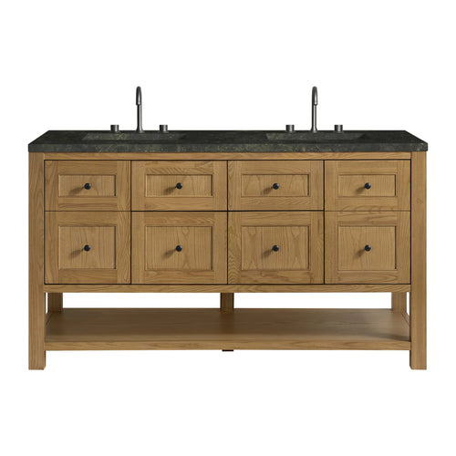 60" Breckenridge Double Vanity in Light Natural Oak by James Martin Vanities