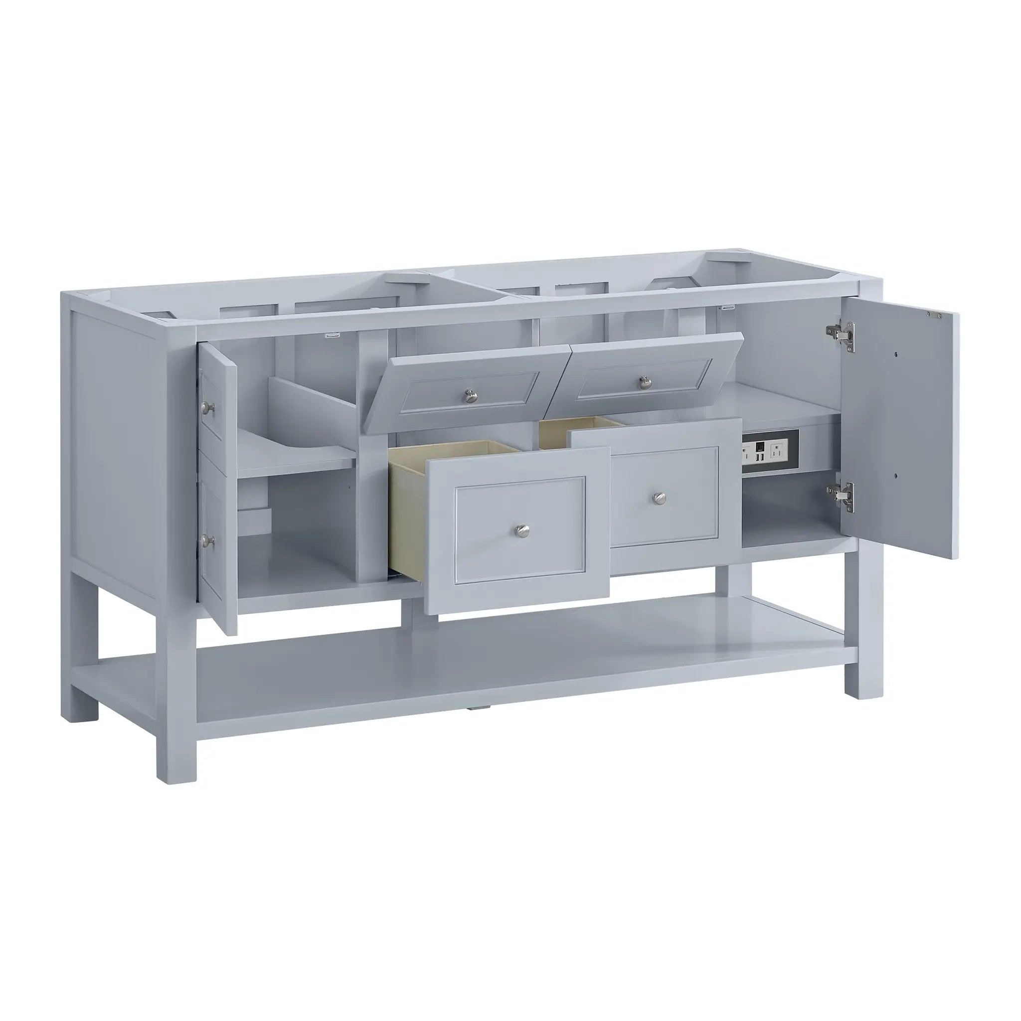 60 Breckenridge Double Vanity In Serenity Blue Standard Ethereal Noctis 8 Widespread 8