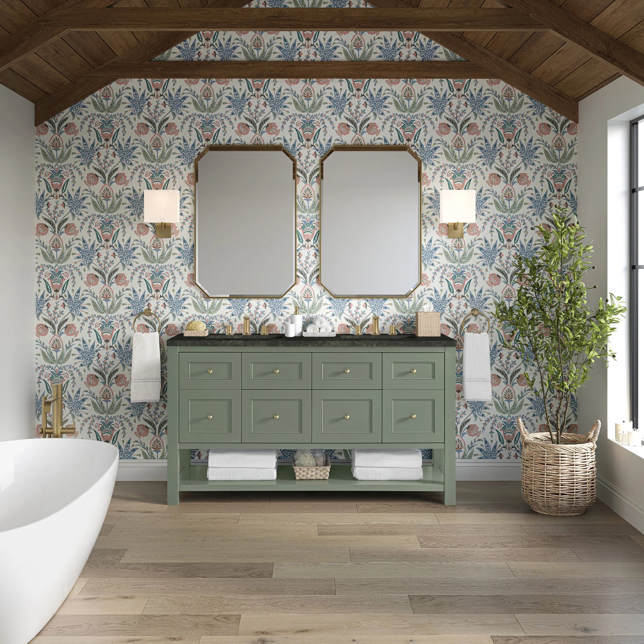 60-breckenridge-double-vanity-in-smokey-celadon-by-james-martin-vanities-phantome-eclos-zero-silica image 9
