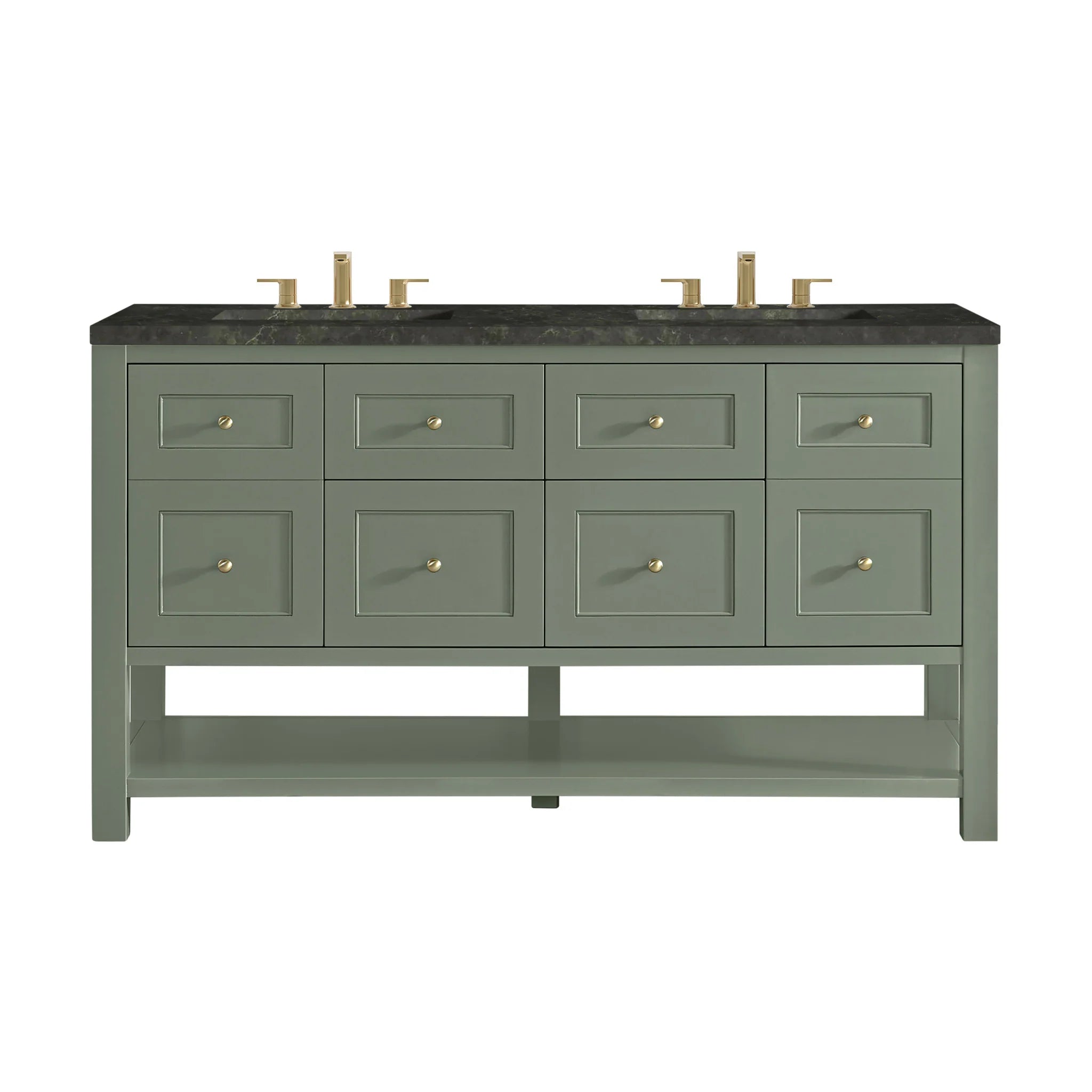 60-breckenridge-double-vanity-in-smokey-celadon-by-james-martin-vanities-phantome-eclos-zero-silica image