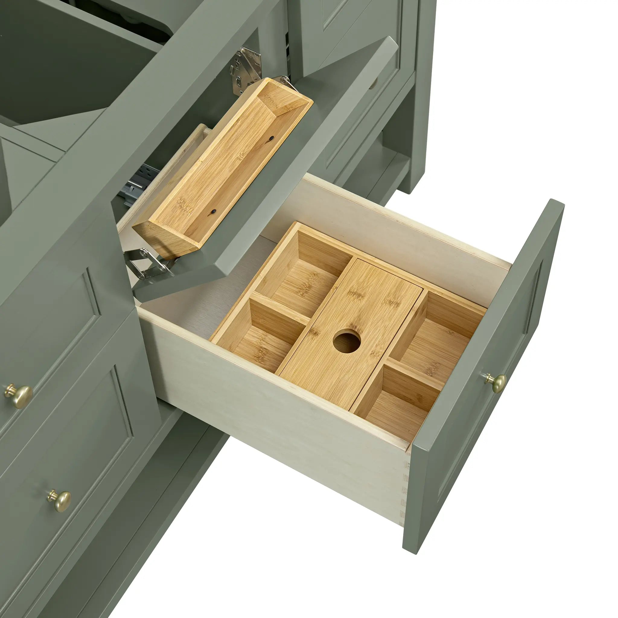 60 Breckenridge Double Vanity In Smokey Celadon Standard Cabinet Only No Top 6