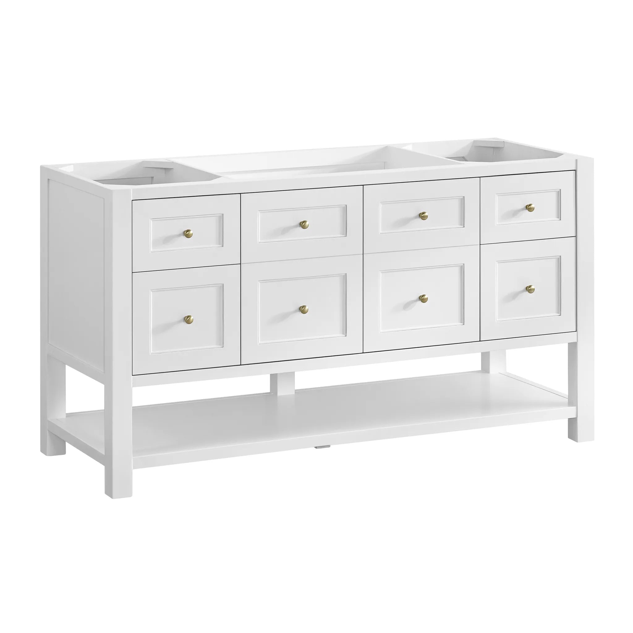60" Breckenridge Single Vanity in Bright White-Cabinet Only-Not Available image