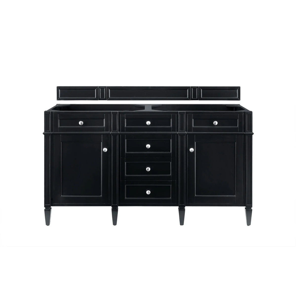 60" Brittany Double Vanity in Black Onyx by James Martin Vanities