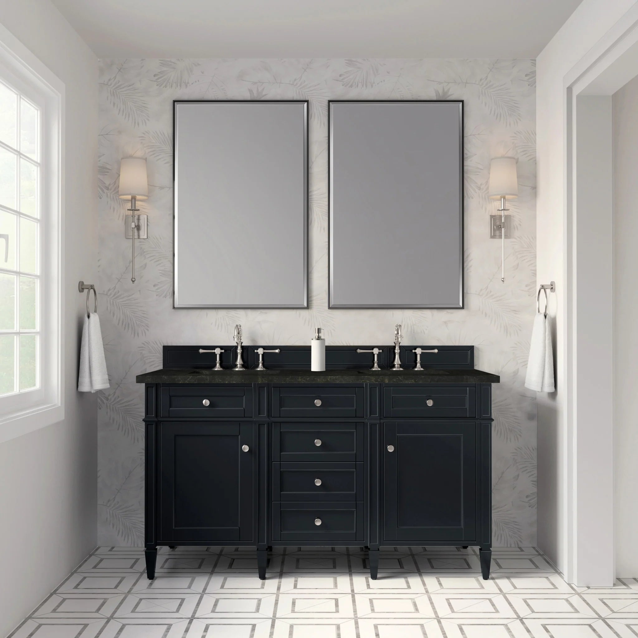 60-brittany-double-vanity-in-black-onyx-by-james-martin-vanities-phantome-eclos-zero-silica image 2