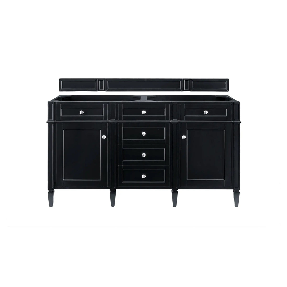 60 Brittany Double Vanity In Black Onyx Standard Phantome Eclos 8 Widespread 2