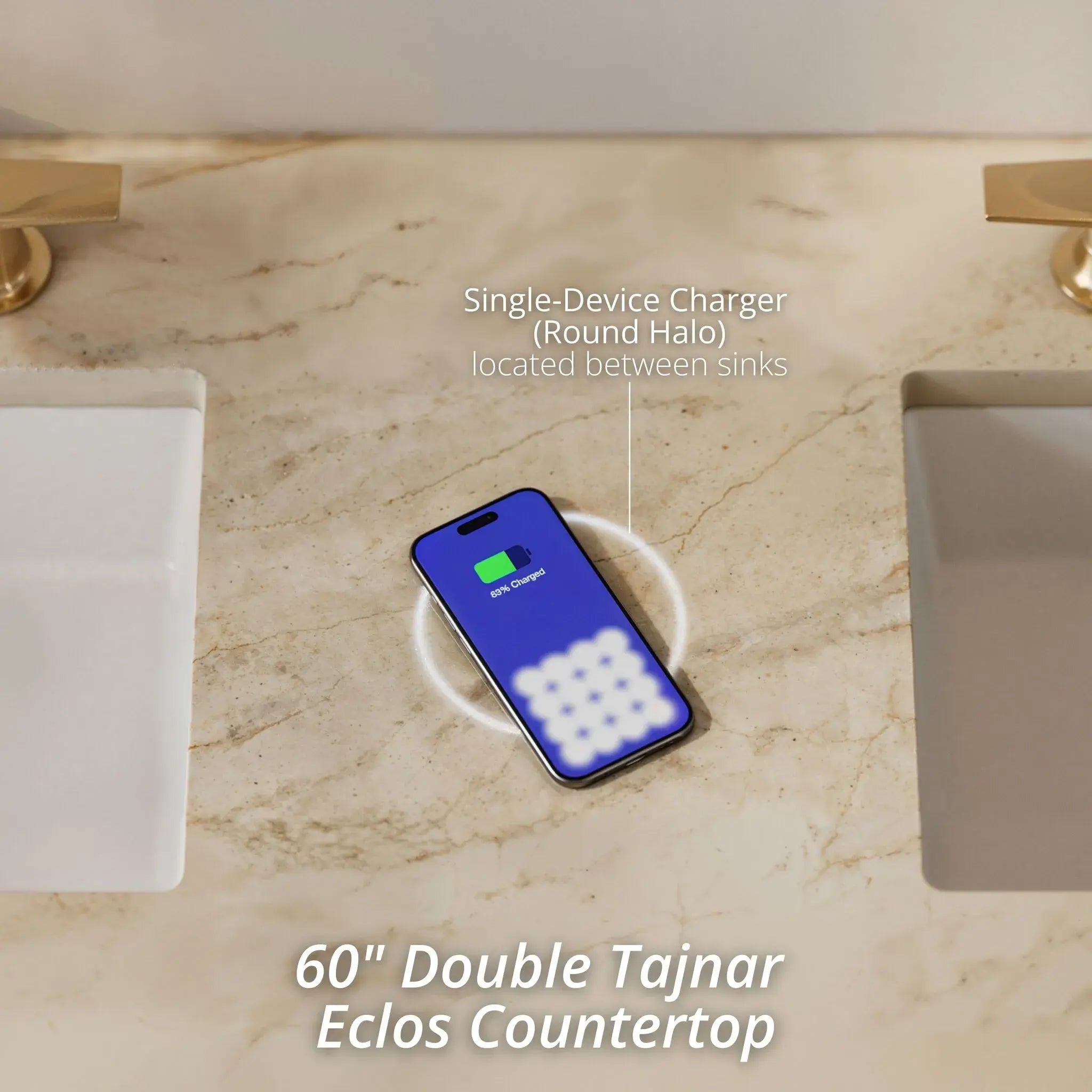 60 Brittany Double Vanity In Bright White Vanity Power Enabled Tajnar Eclos 8 Widespread 2