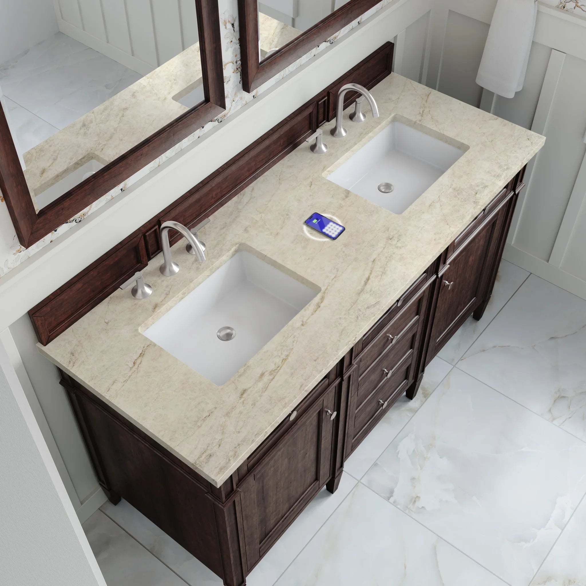 60-brittany-double-vanity-in-burnished-mahogany-w-freepower-wireless-charger-by-james-martin-vanities-tajnar-eclos-zero-silica image 7