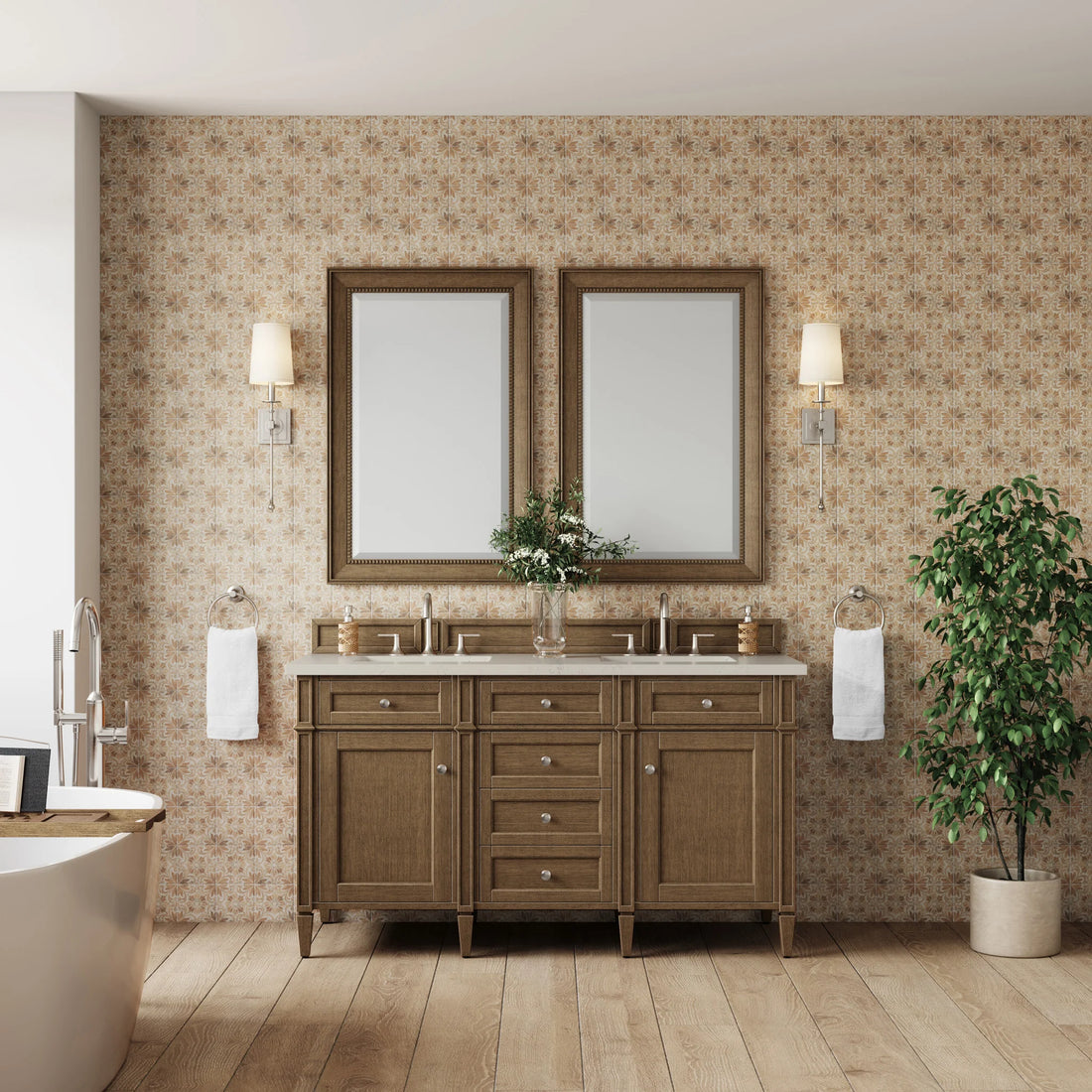 60-brittany-double-vanity-in-saddle-brown-w-freepower-wireless-charger-by-james-martin-vanities-siberian-silestone image 4