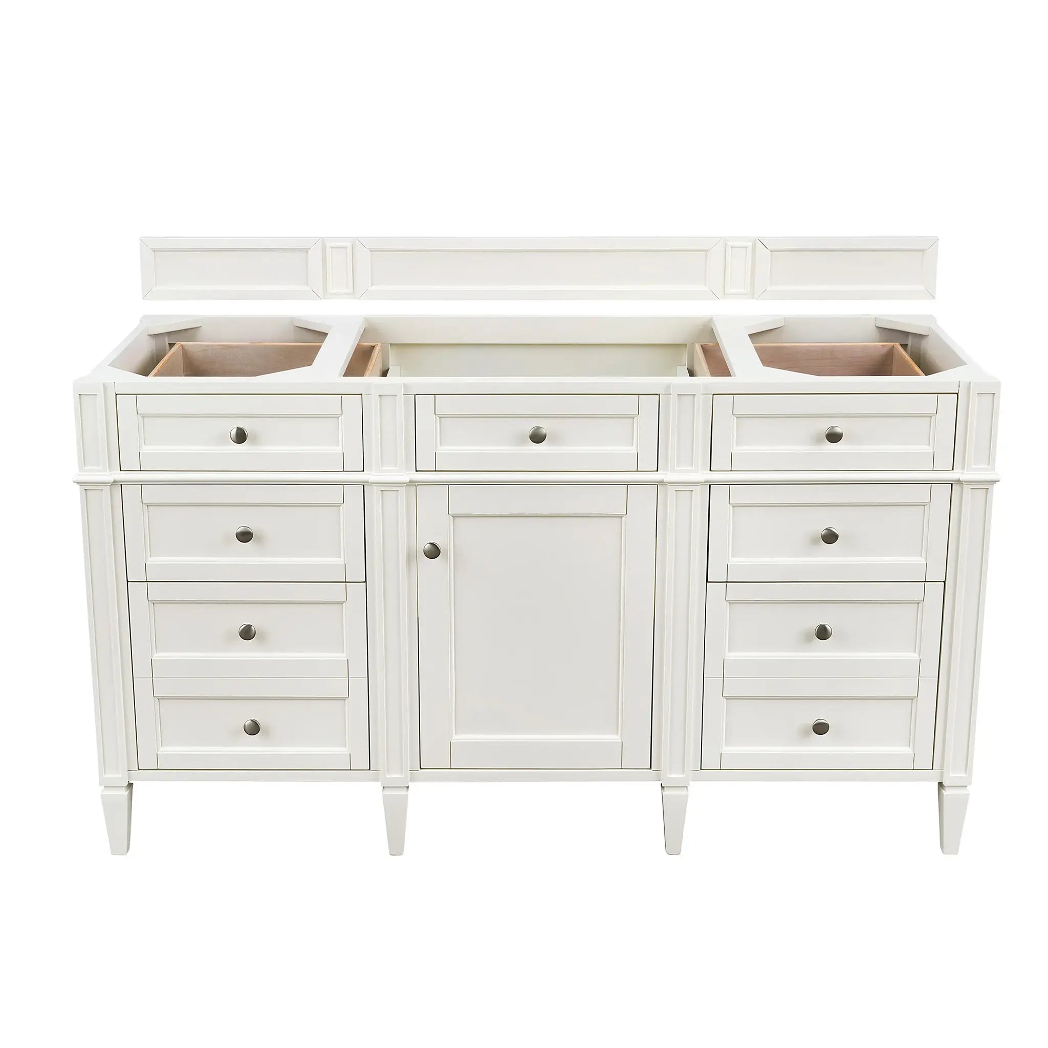 60" Brittany Single Vanity in Bright White w/FreePower Wireless Charger-Cabinet Only-Not Available image