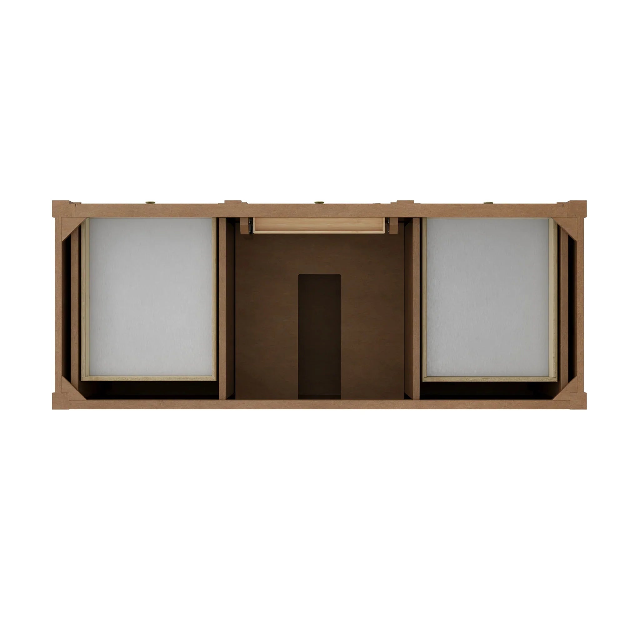 60" Brittany Single Vanity in Pecan w/FreePower Wireless Charger by James Martin Vanities-Eternal Jasmine Pearl Silestone 4