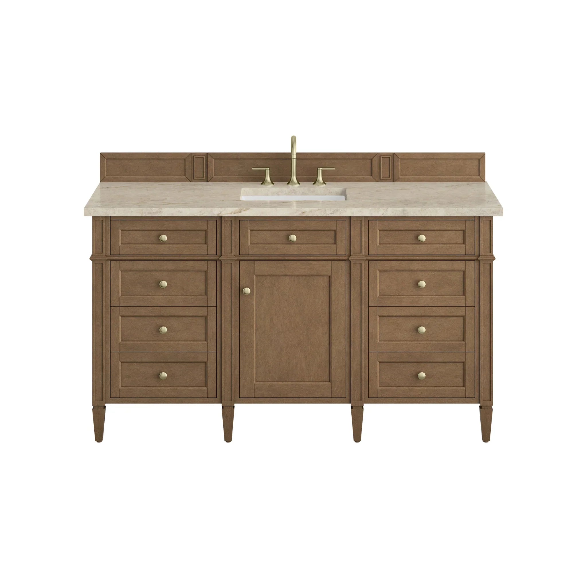 60" Brittany Single Vanity in Pecan by James Martin Vanities - AURA Modern Home