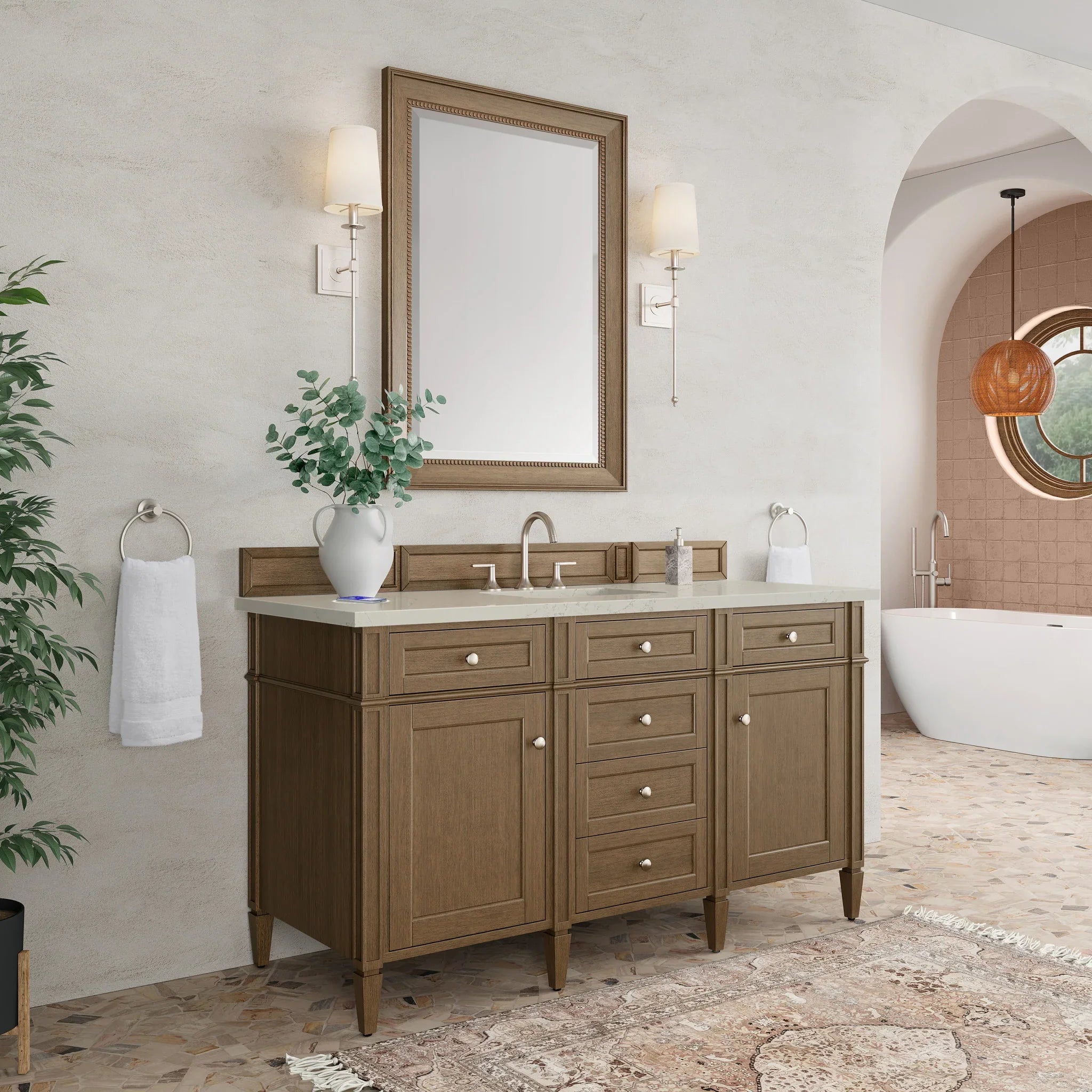60-brittany-single-vanity-in-saddle-brown-w-freepower-wireless-charger-by-james-martin-vanities-siberian-silestone image 7
