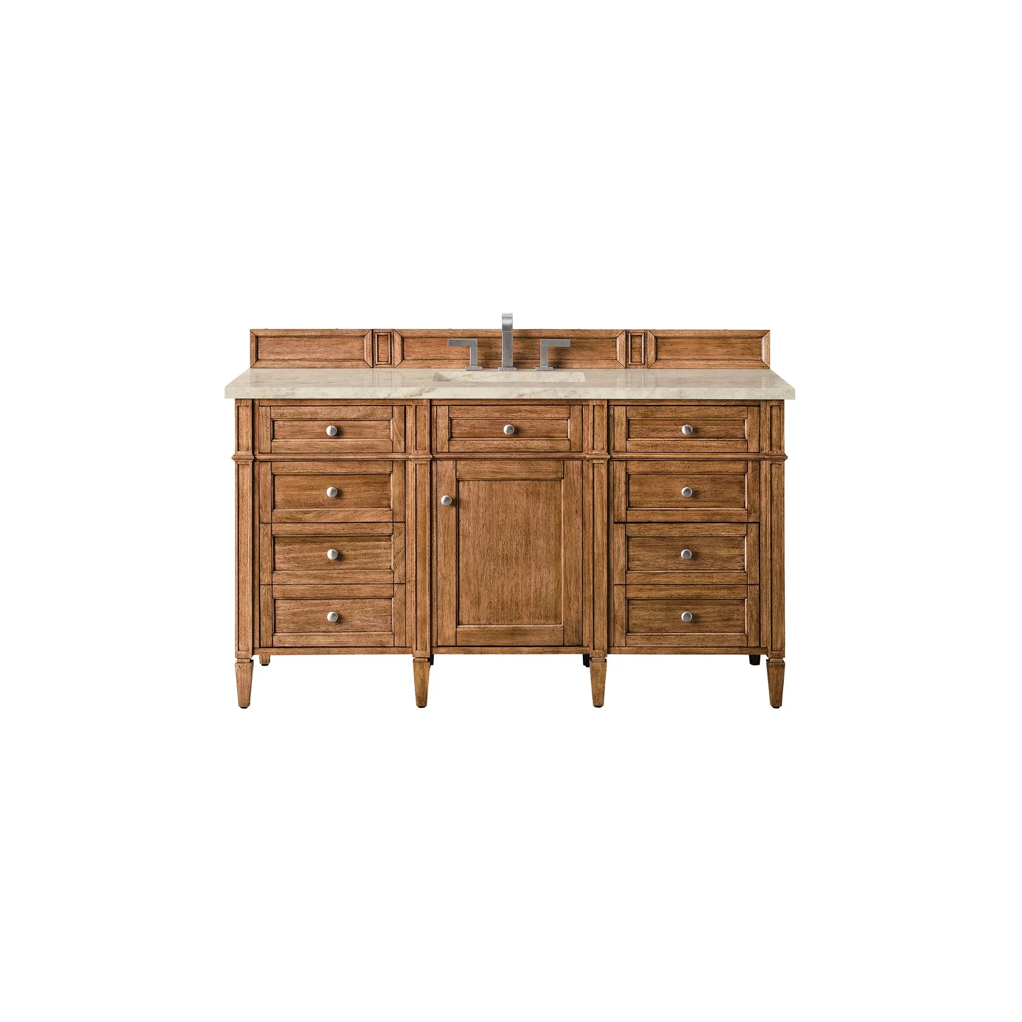 60" Brittany Single Vanity in Saddle Brown by James Martin Vanities