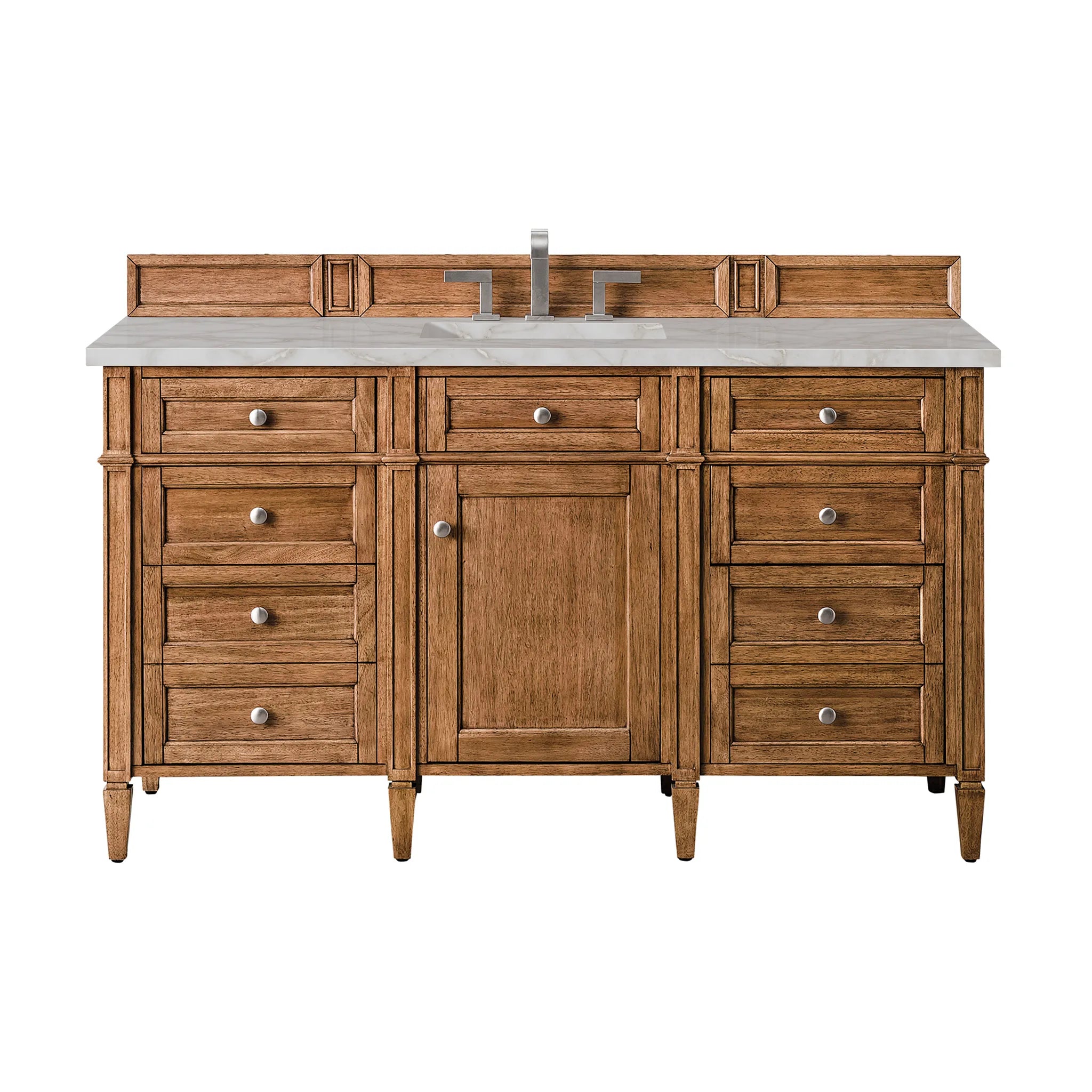 60" Brittany Single Vanity in Saddle Brown by James Martin Vanities