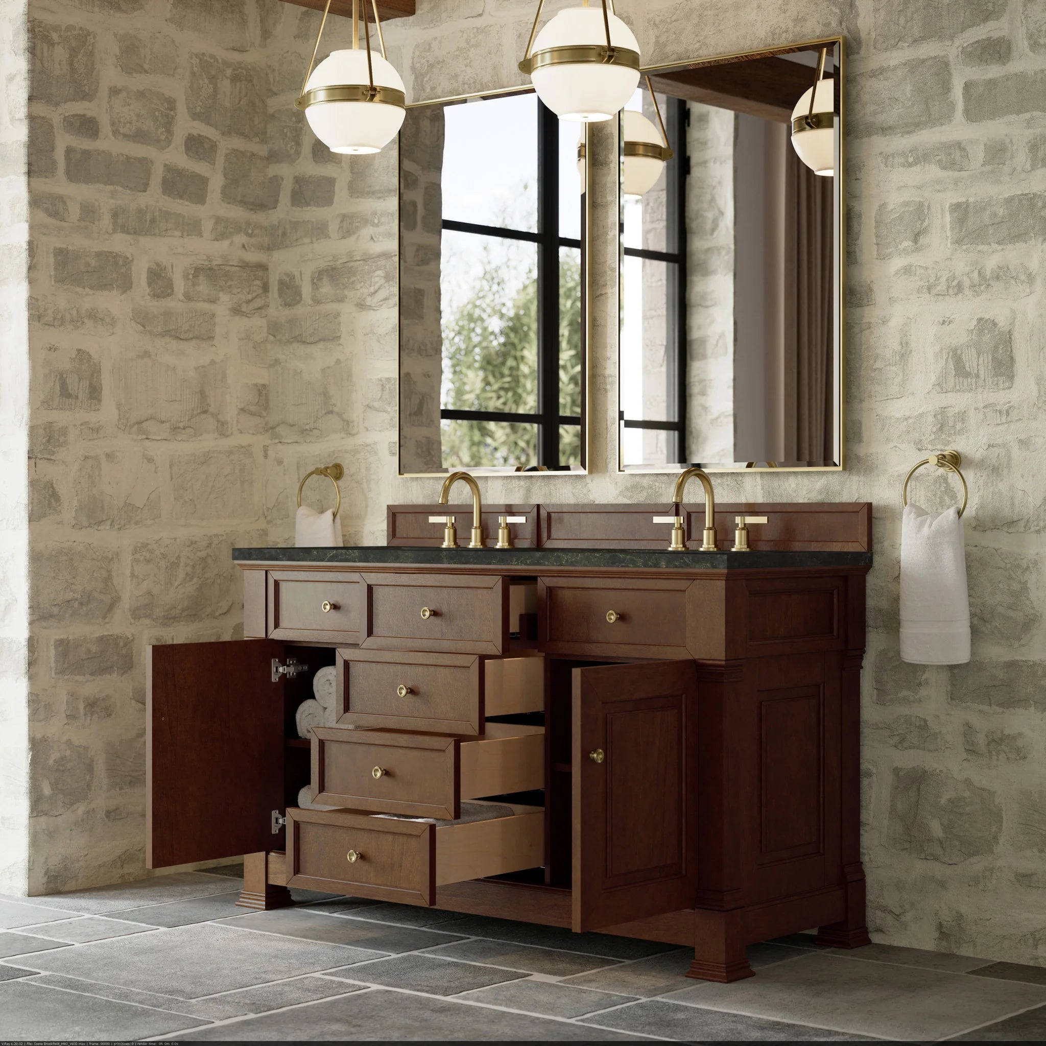 60-brookfield-double-vanity-in-honey-oak-by-james-martin-vanities-phantome-eclos-zero-silica image 8