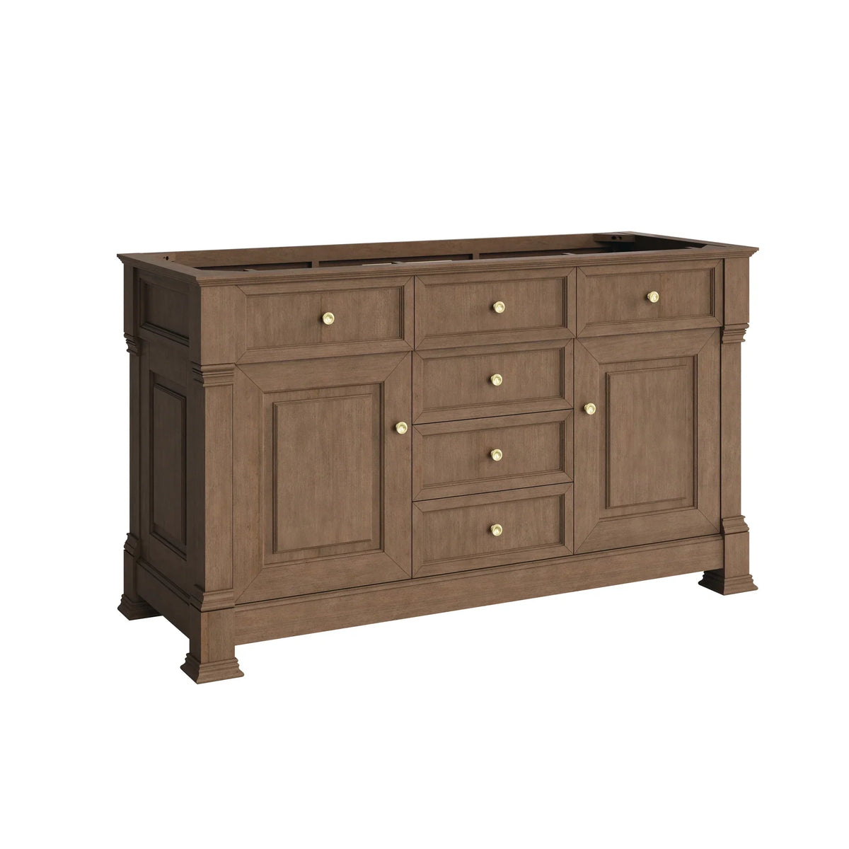 60" Brookfield Double Vanity in Pecan by James Martin Vanities