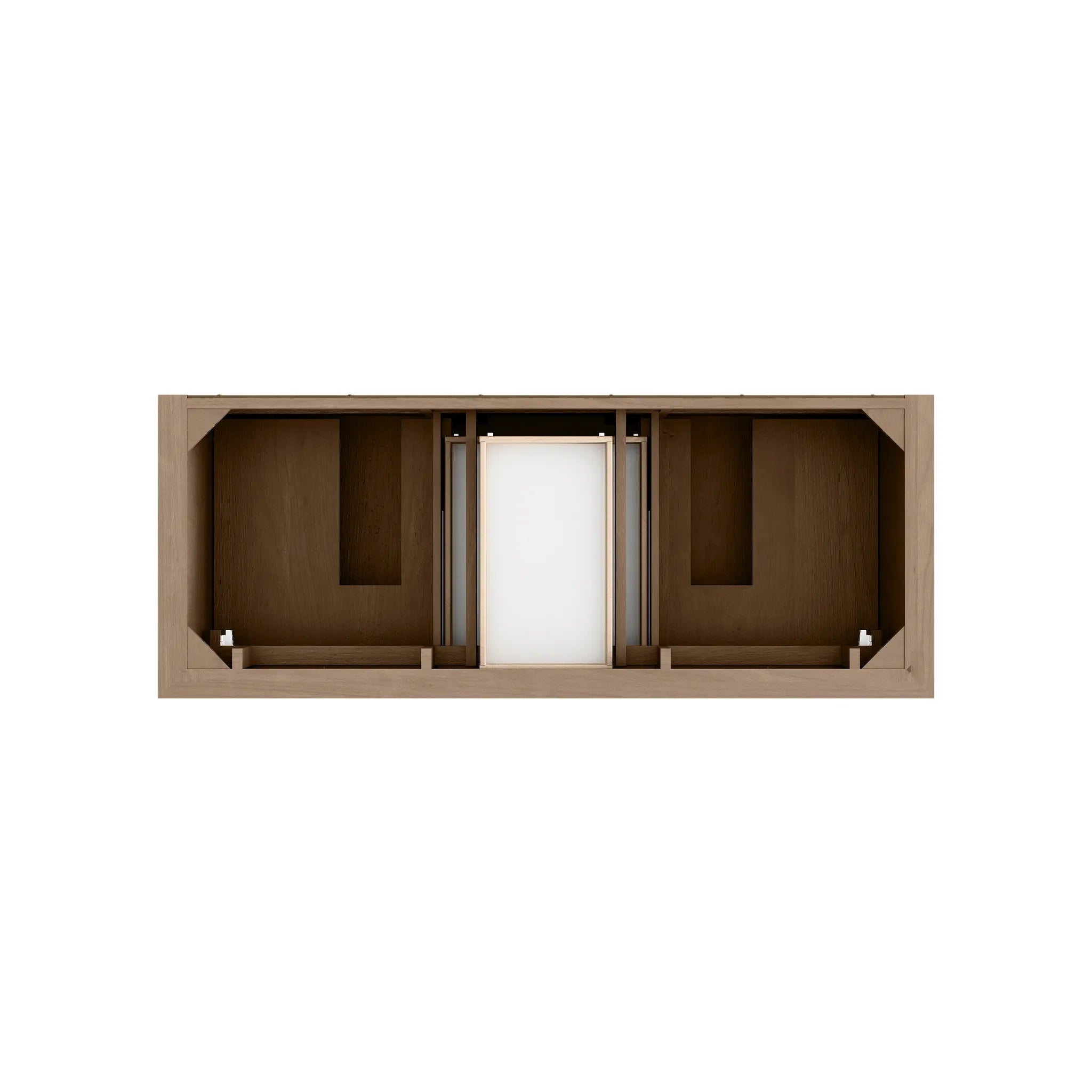 60" Brookfield Double Vanity in Pecan-Lime Delight Silestone-8" Widespread image 5