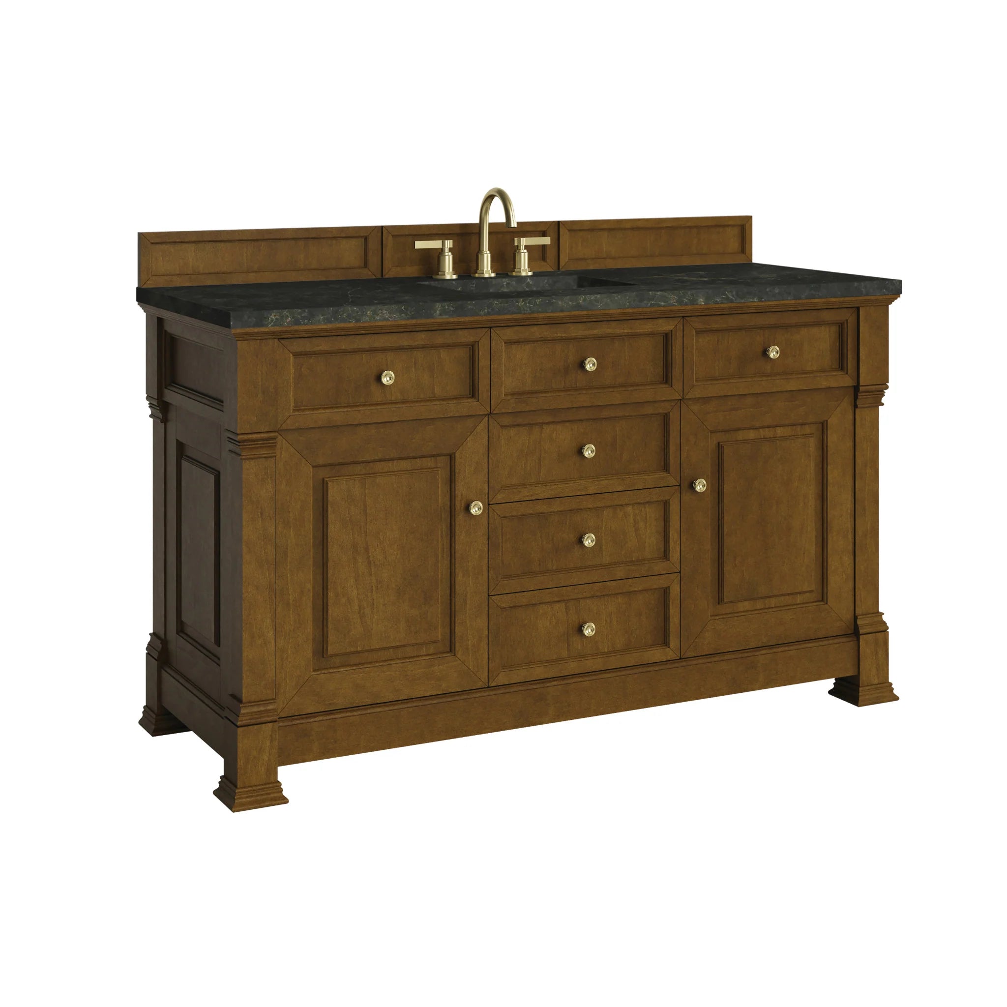 60-brookfield-single-vanity-in-honey-oak-by-james-martin-vanities-phantome-eclos-zero-silica image 3