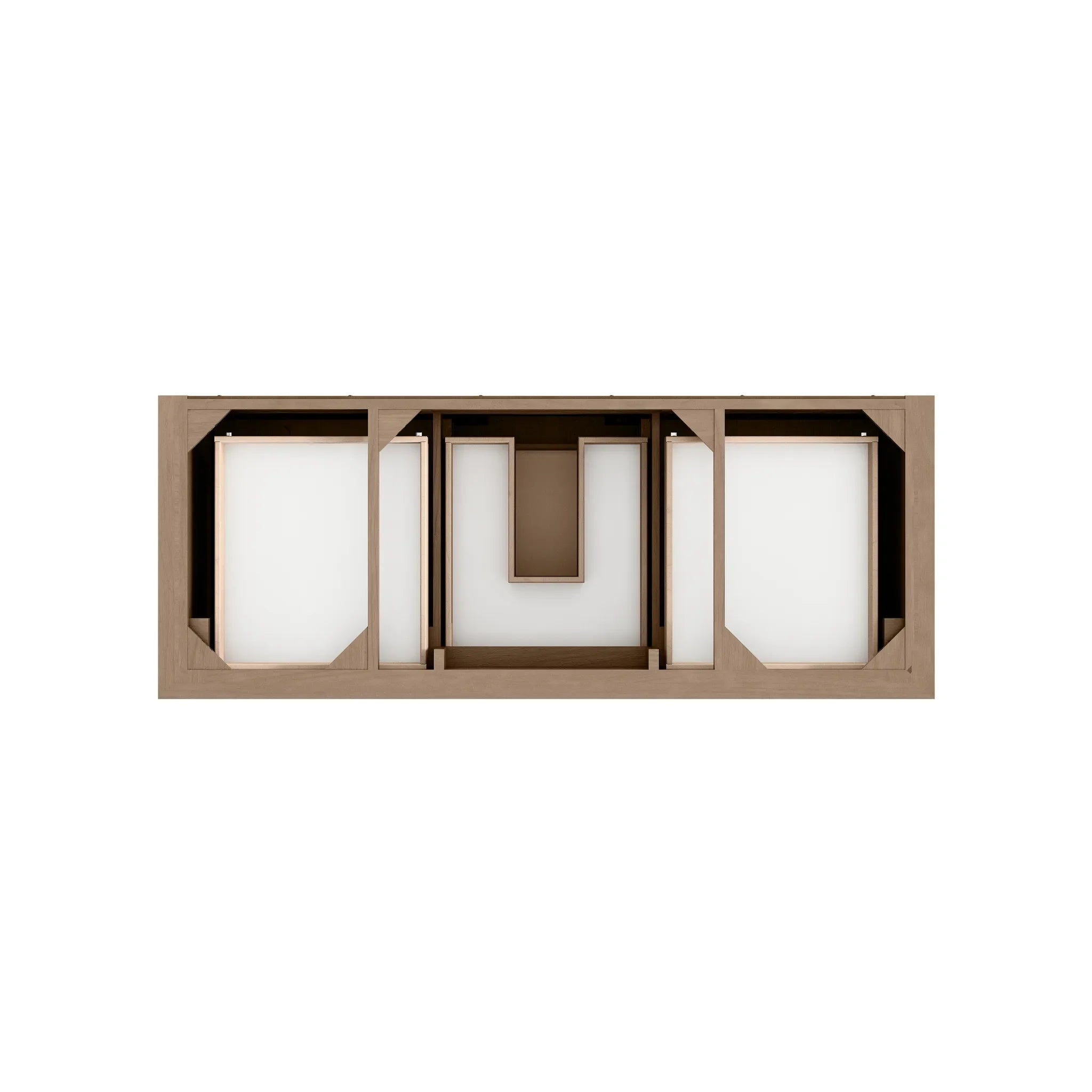 60" Brookfield Single Vanity in Pecan-Parisien Bleu Silestone-8" Widespread image 5