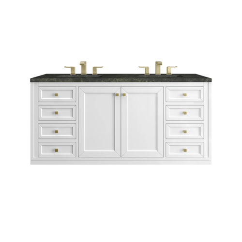 60" Chicago Double Vanity in Glossy White by James Martin Vanities