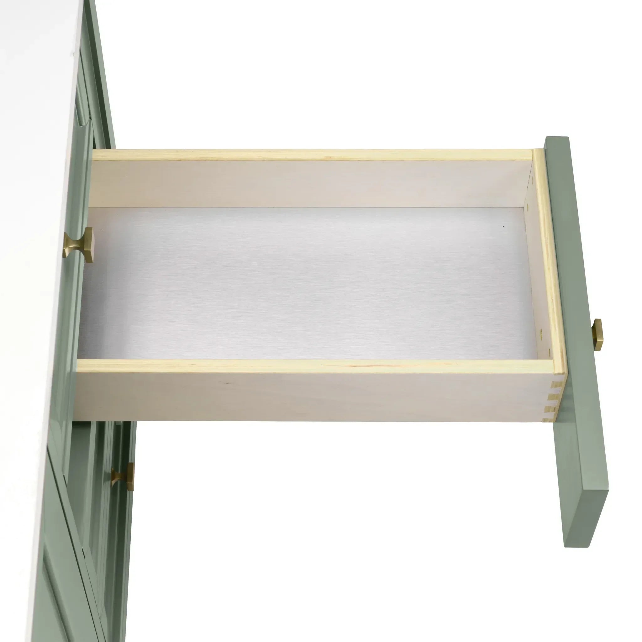 60" Chicago Double Vanity in Smokey Celadon w/FreePower Wireless Charger-Cabinet Only-Not Available image 12