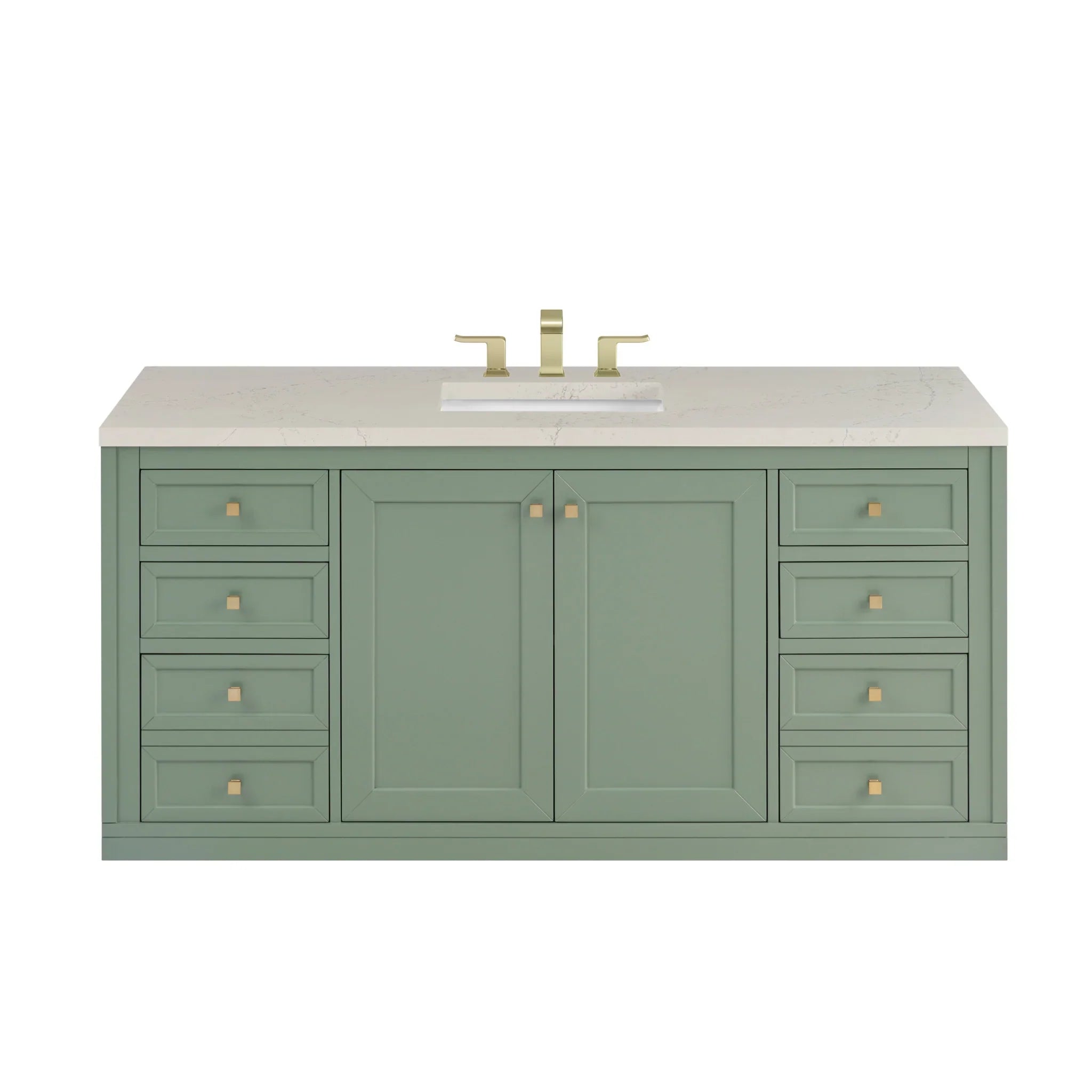 60" Chicago Single Vanity in Smokey Celadon by James Martin Vanities - AURA Modern Home