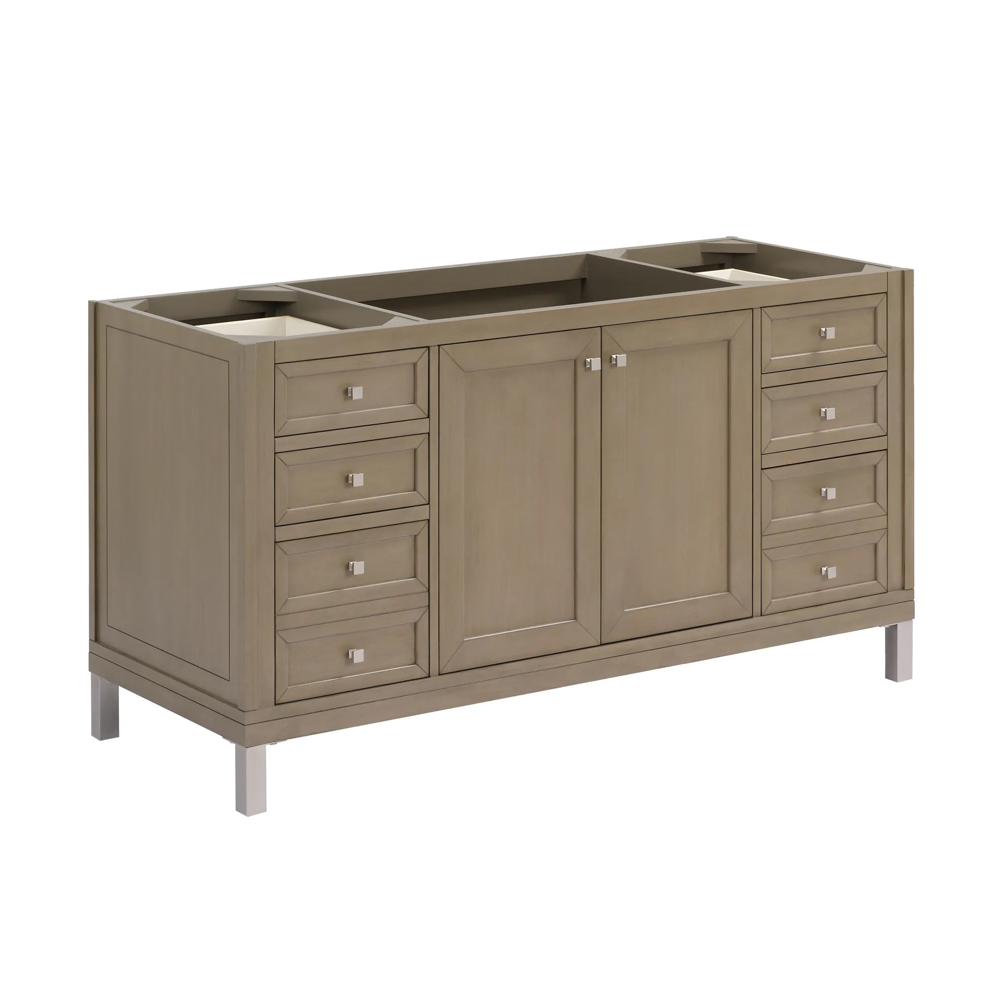 60" Chicago Single Vanity in Walnut Whisper-Cabinet Only-Not Available image
