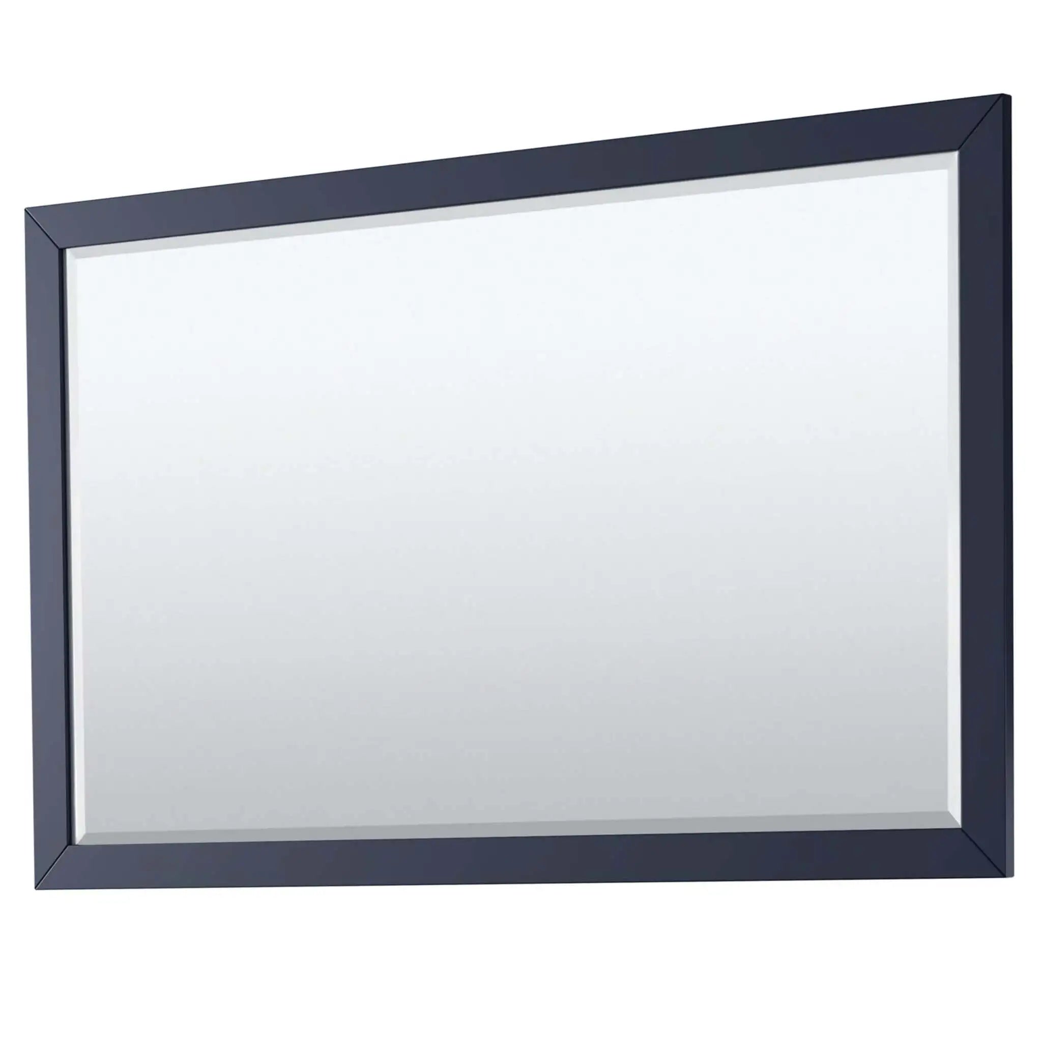 60" Daria Single Bathroom Vanity in Dark Blue with Brushed Gold Trim & 58" Mirror by Wyndham
