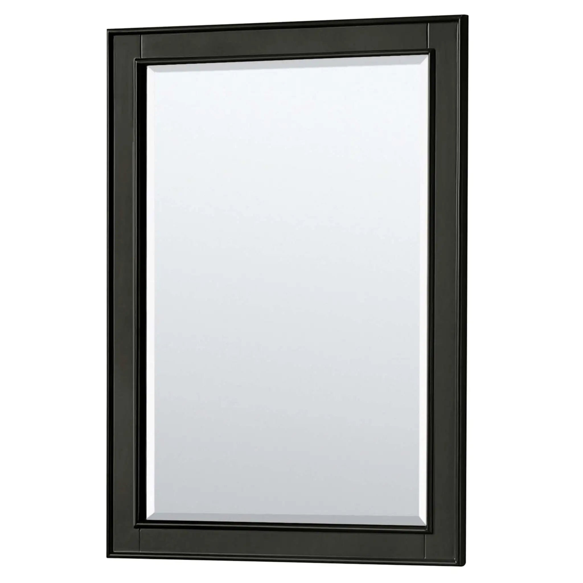 60" Deborah Double Bathroom Vanity in Dark Espresso with Polished Chrome Trim & 24" Mirror by Wyndham