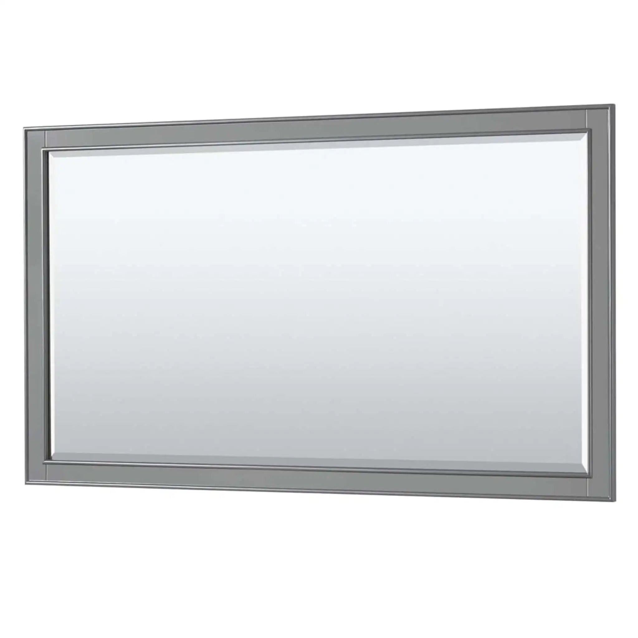 60" Deborah Single Bathroom Vanity in Dark Gray with Matte Black Trim & 58" Mirror by Wyndham