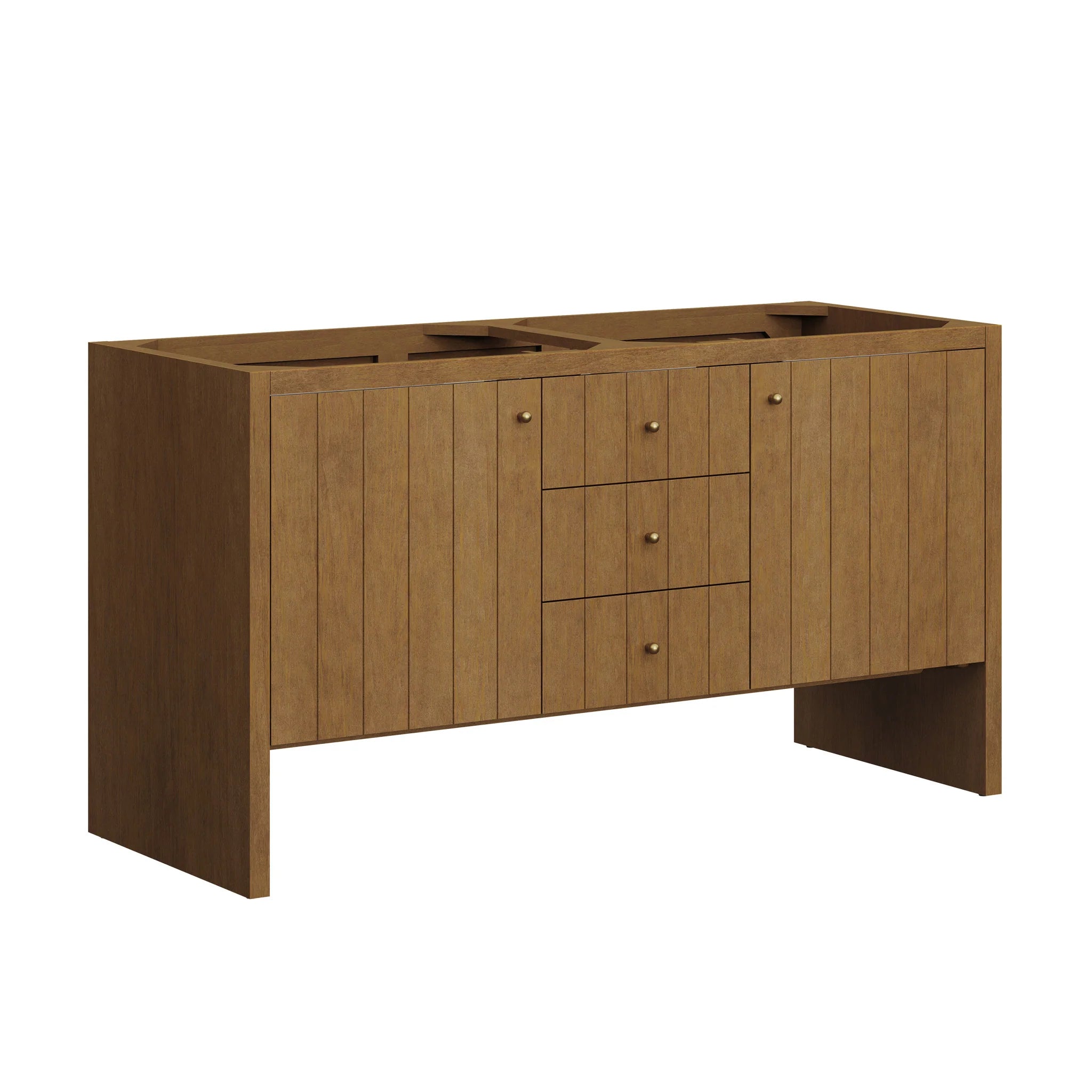 60" Hudson Double Vanity in Honey Oak by James Martin Vanities-Phantome Eclos 8