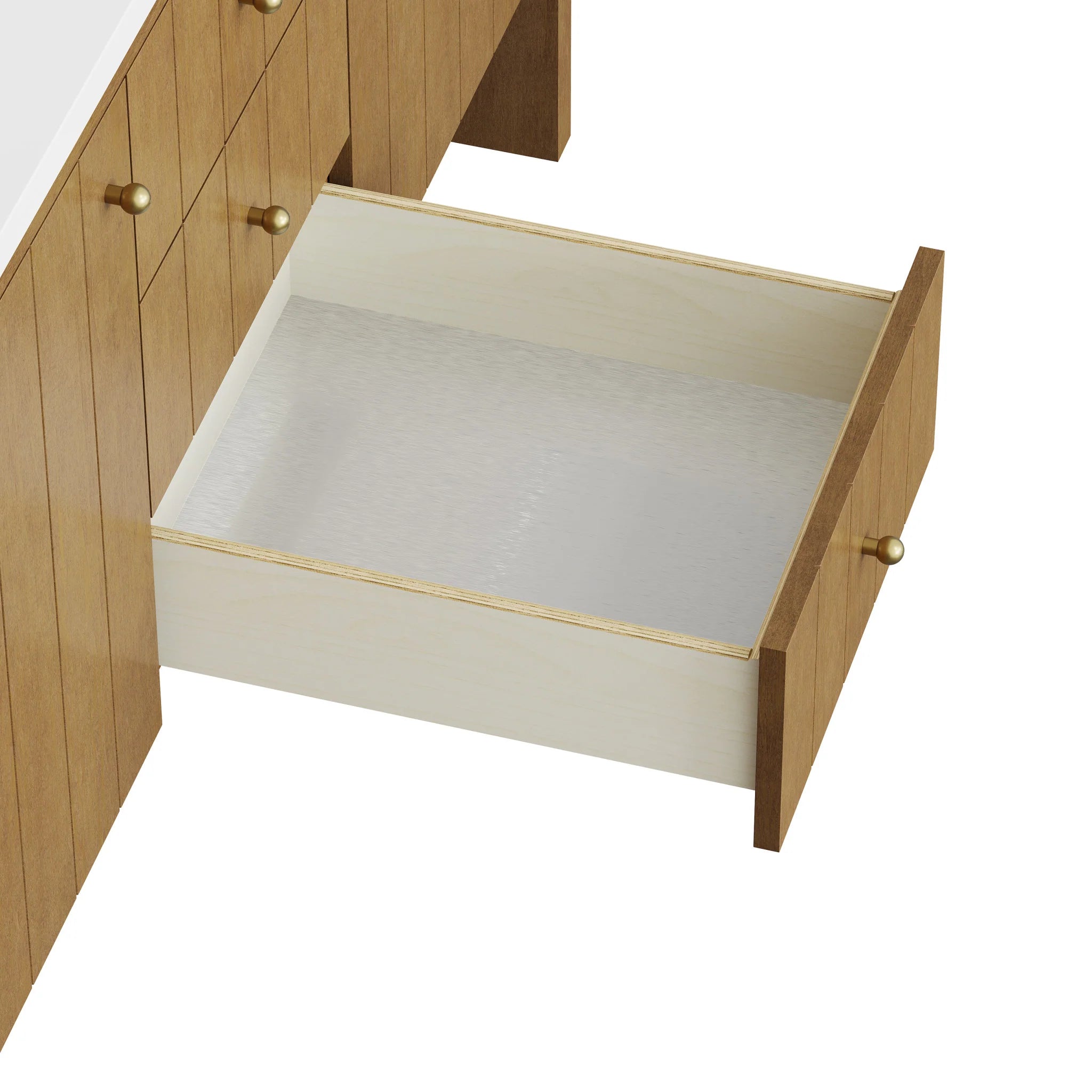 60" Hudson Double Vanity in Honey Oak by James Martin Vanities-White Zeus Silestone 21