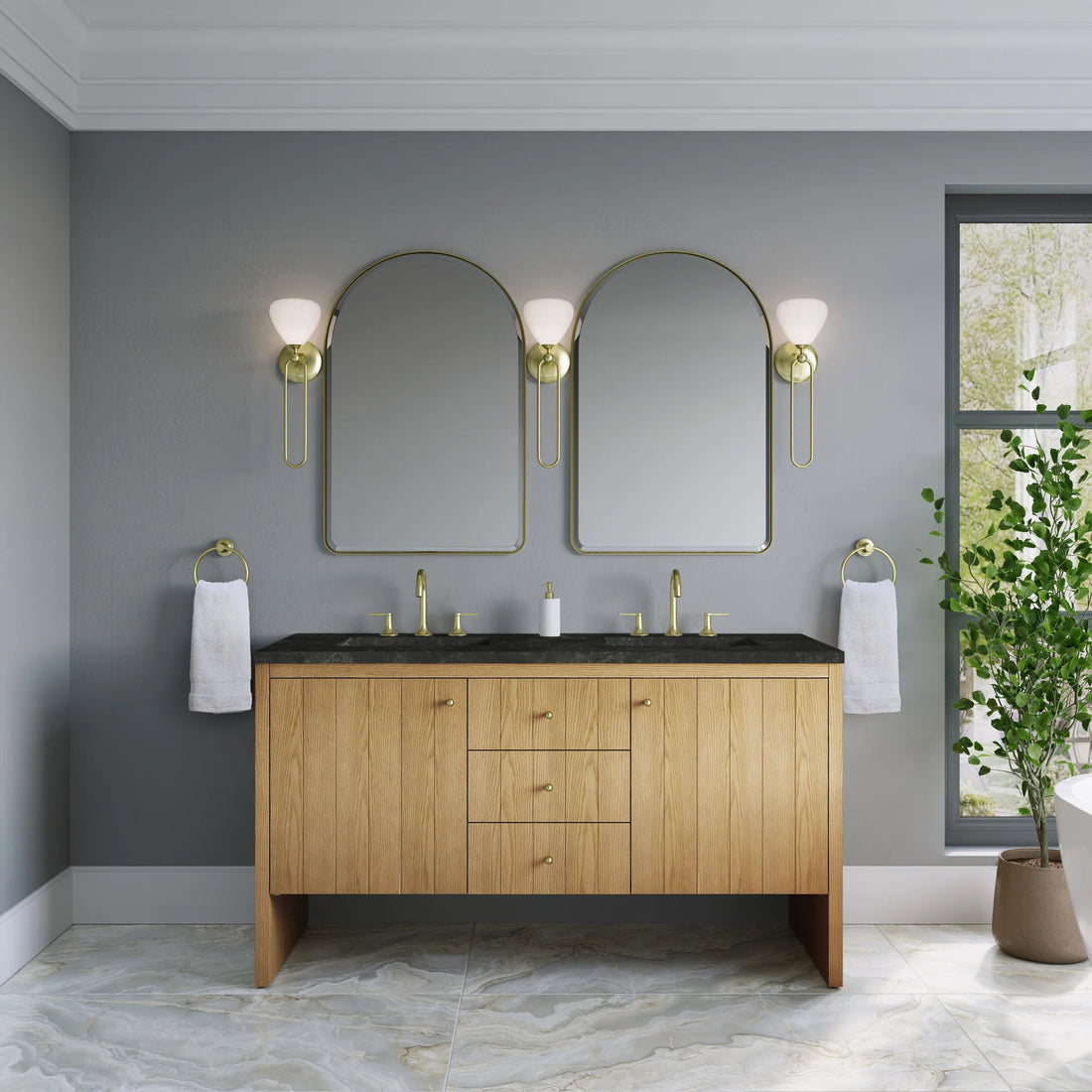 60-hudson-double-vanity-in-light-natural-oak-by-james-martin-vanities-phantome-eclos-zero-silica image 10