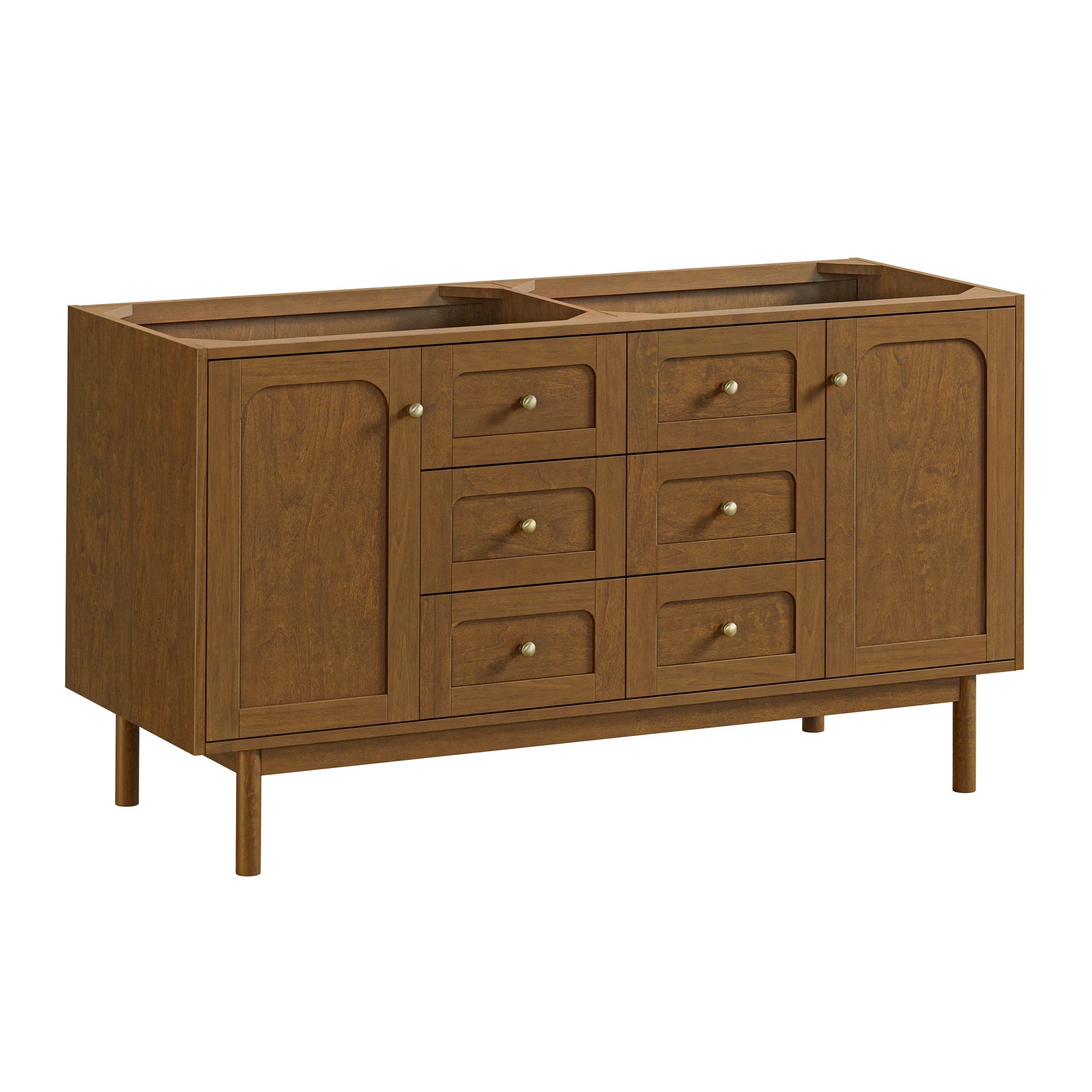 60" Laurent Double Vanity in Honey Oak w/FreePower Wireless Charger by James Martin Vanities-Tajnar Eclos 13