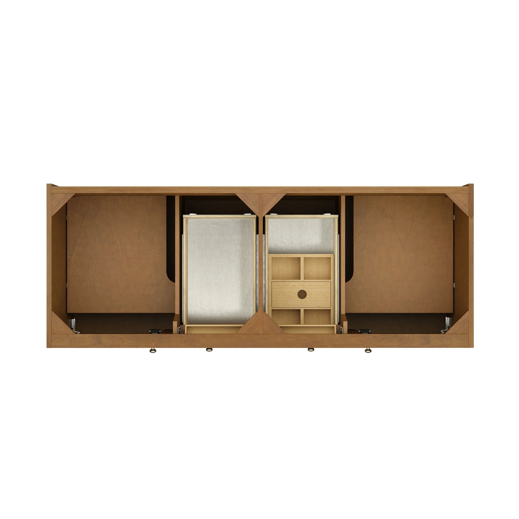 60" Laurent Double Vanity in Honey Oak w/FreePower Wireless Charger by James Martin Vanities-Tajnar Eclos 7