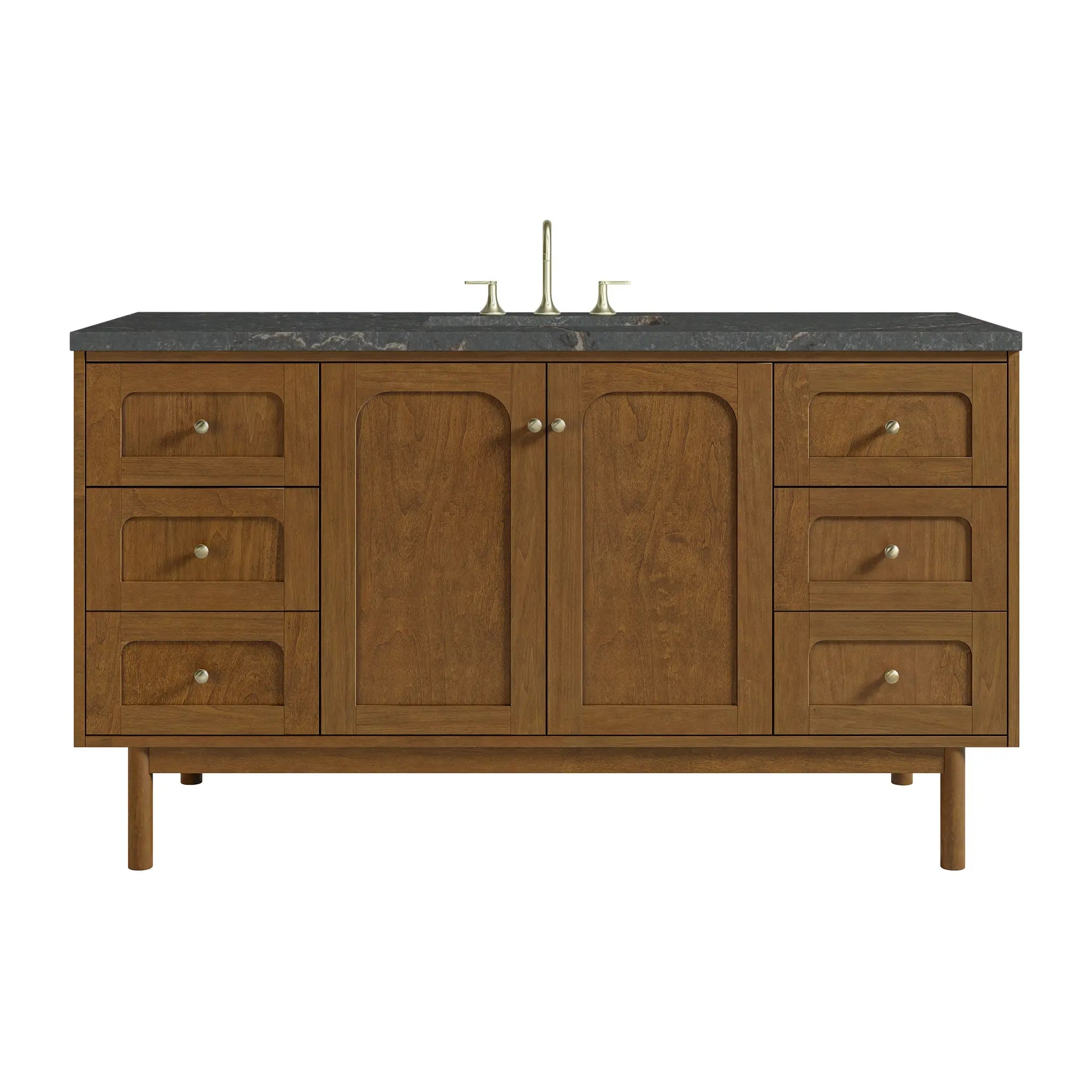 60" Laurent Single Vanity in Honey Oak by James Martin Vanities