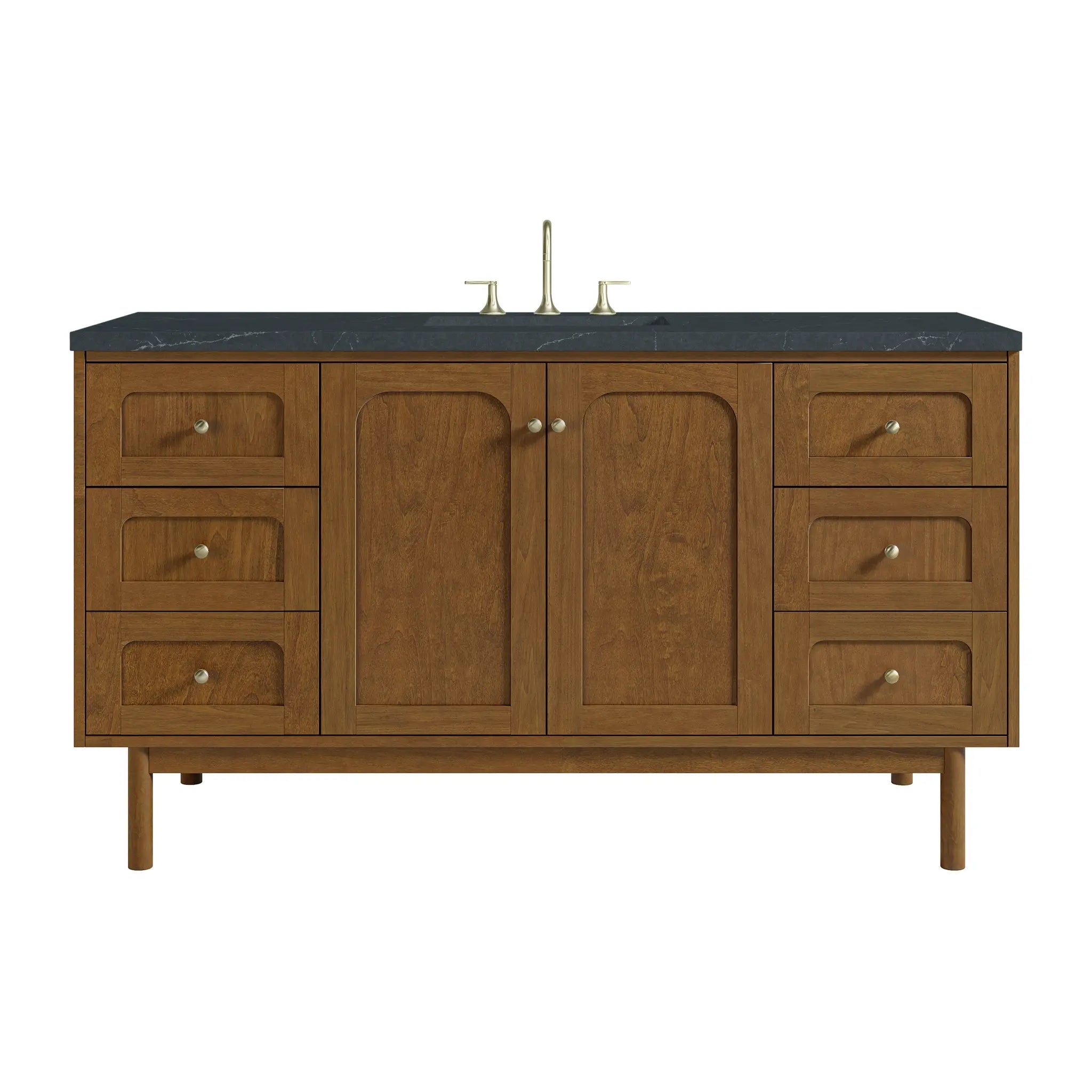 60" Laurent Single Vanity in Honey Oak by James Martin Vanities
