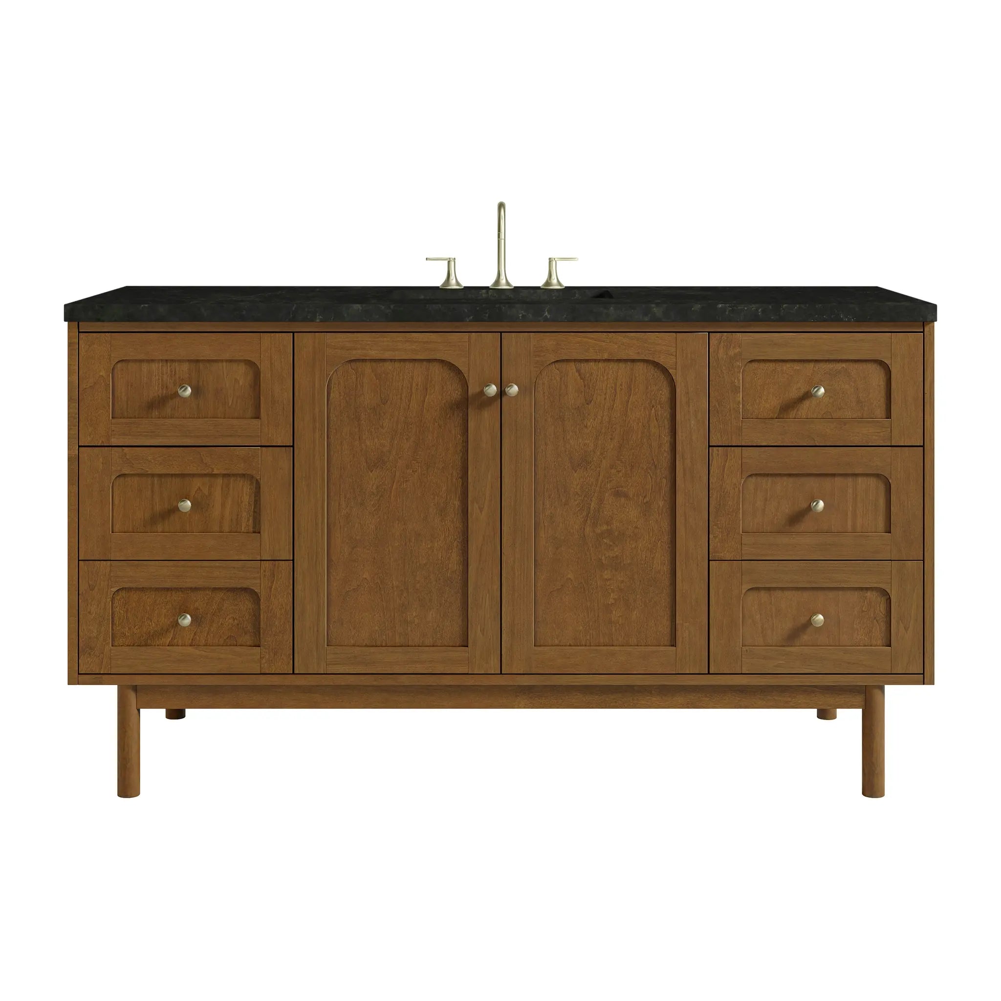 60" Laurent Single Vanity in Honey Oak by James Martin Vanities