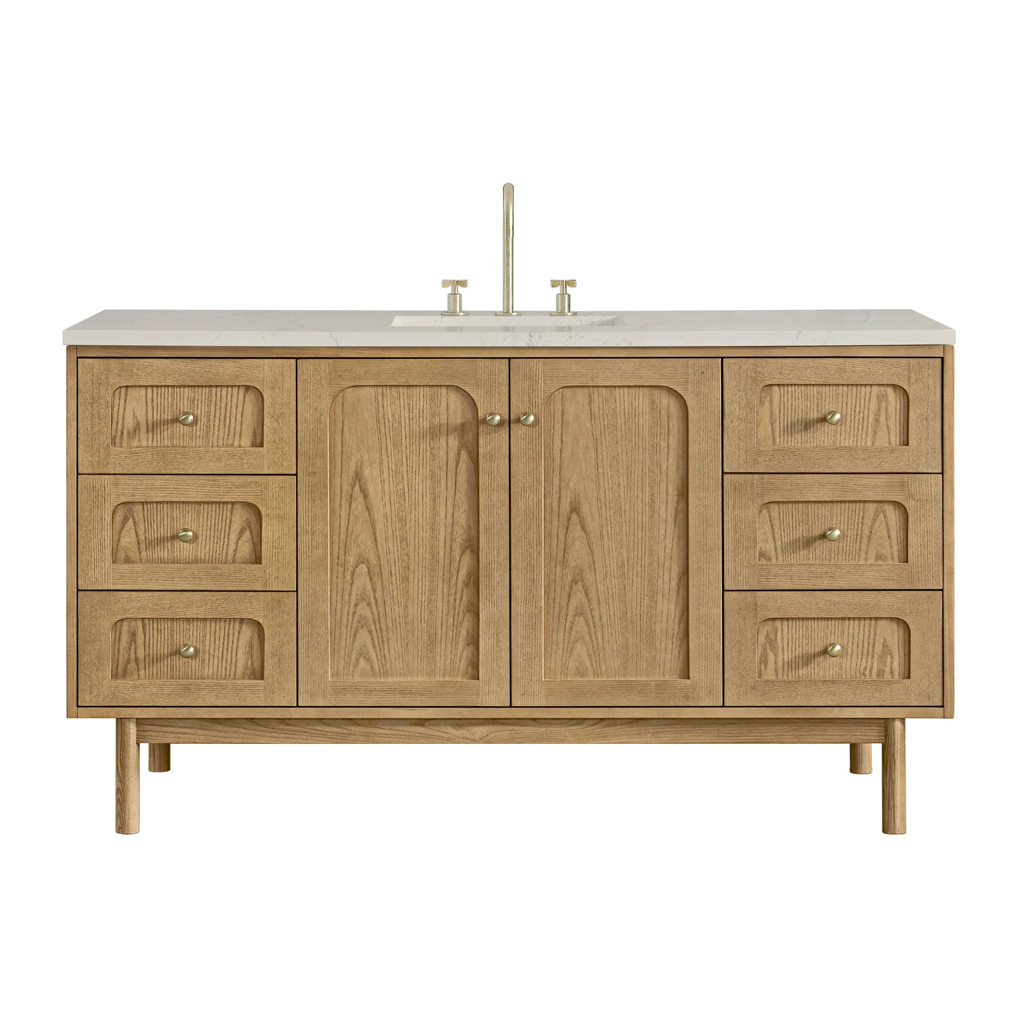 60-laurent-single-vanity-in-light-natural-oak-by-james-martin-vanities-siberian-silestone image 1