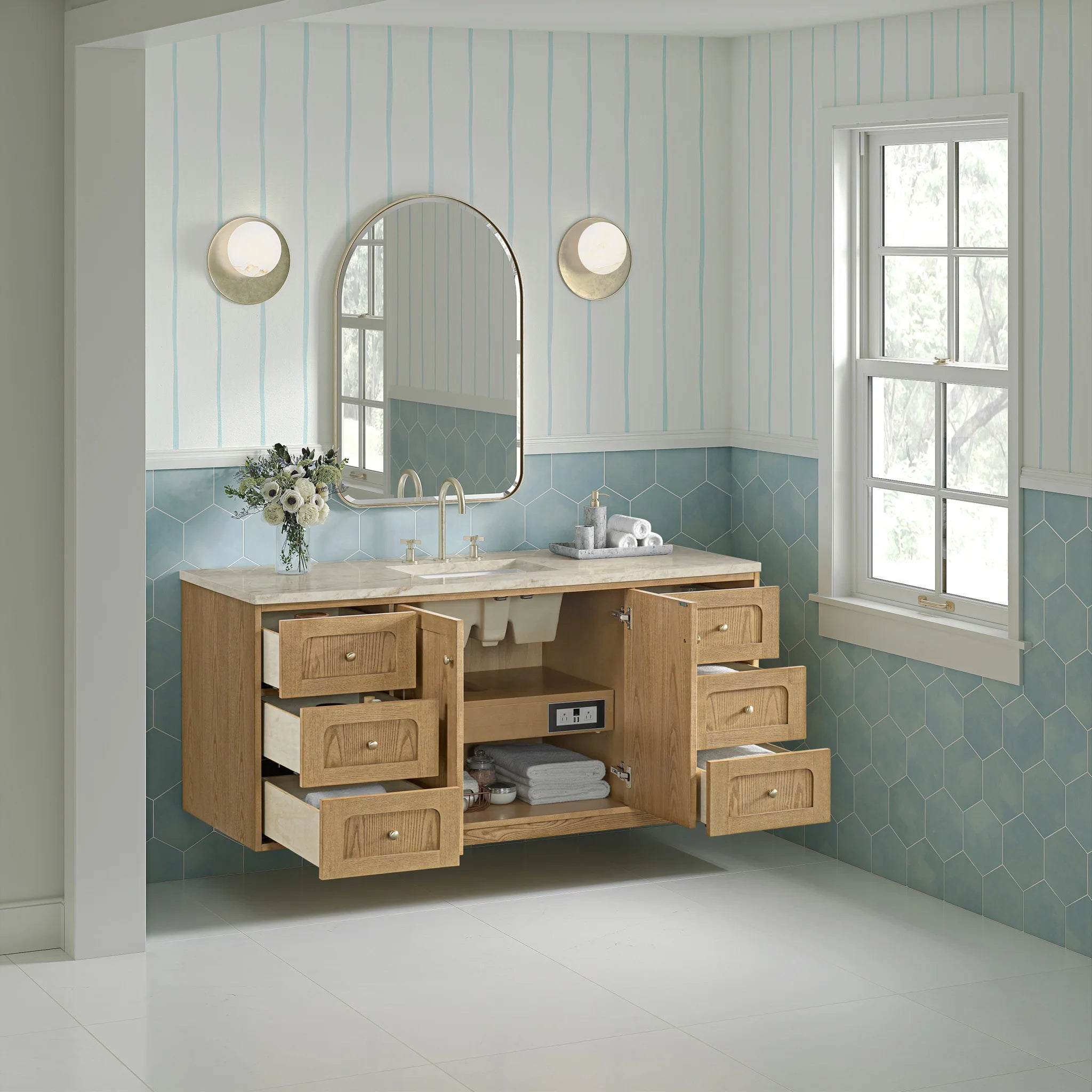 60-laurent-single-vanity-in-light-natural-oak-by-james-martin-vanities-tajnar-eclos-zero-silica image 16