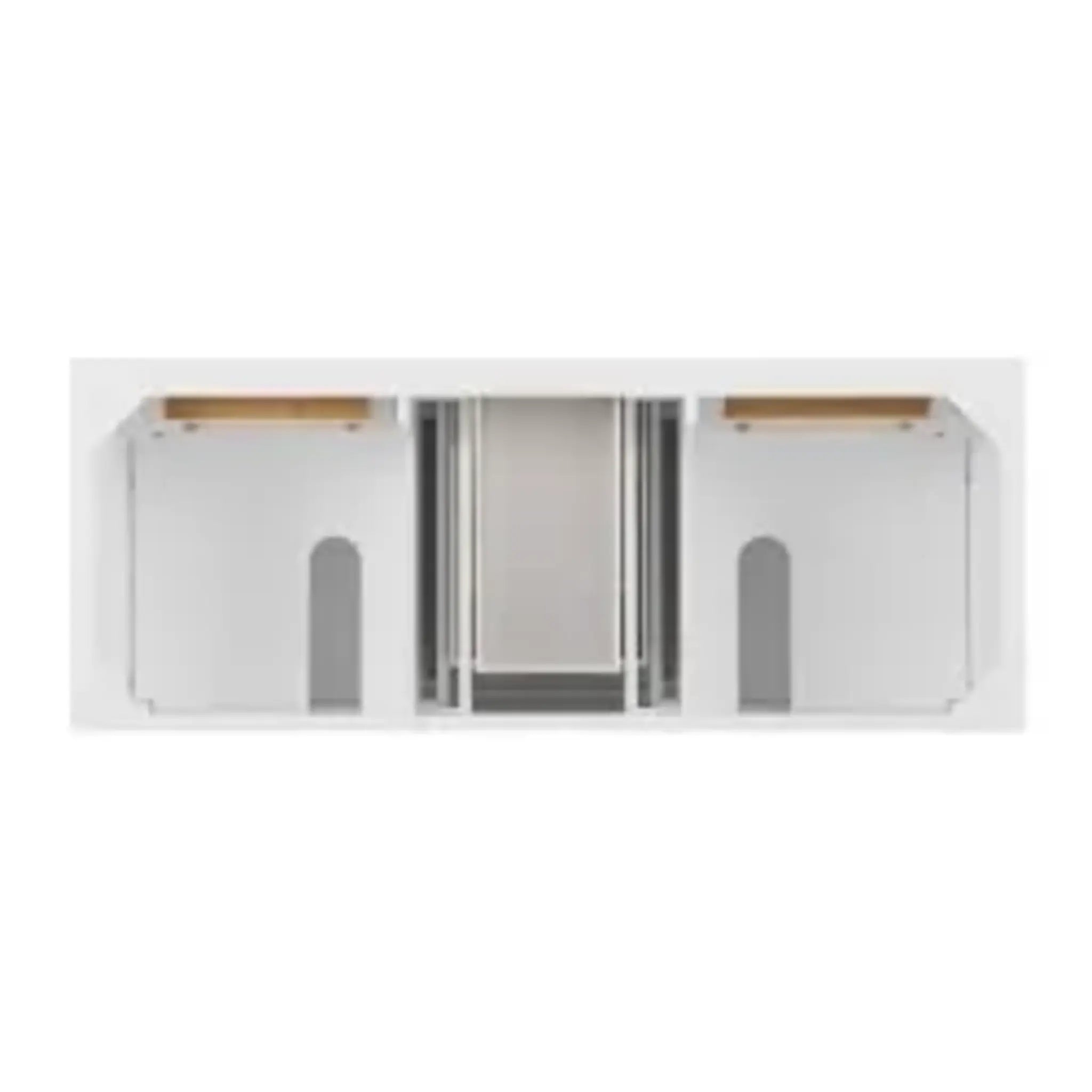 60" Lorelai Double Vanity in Bright White w/FreePower Wireless Charger-Cabinet Only-Not Available image 1