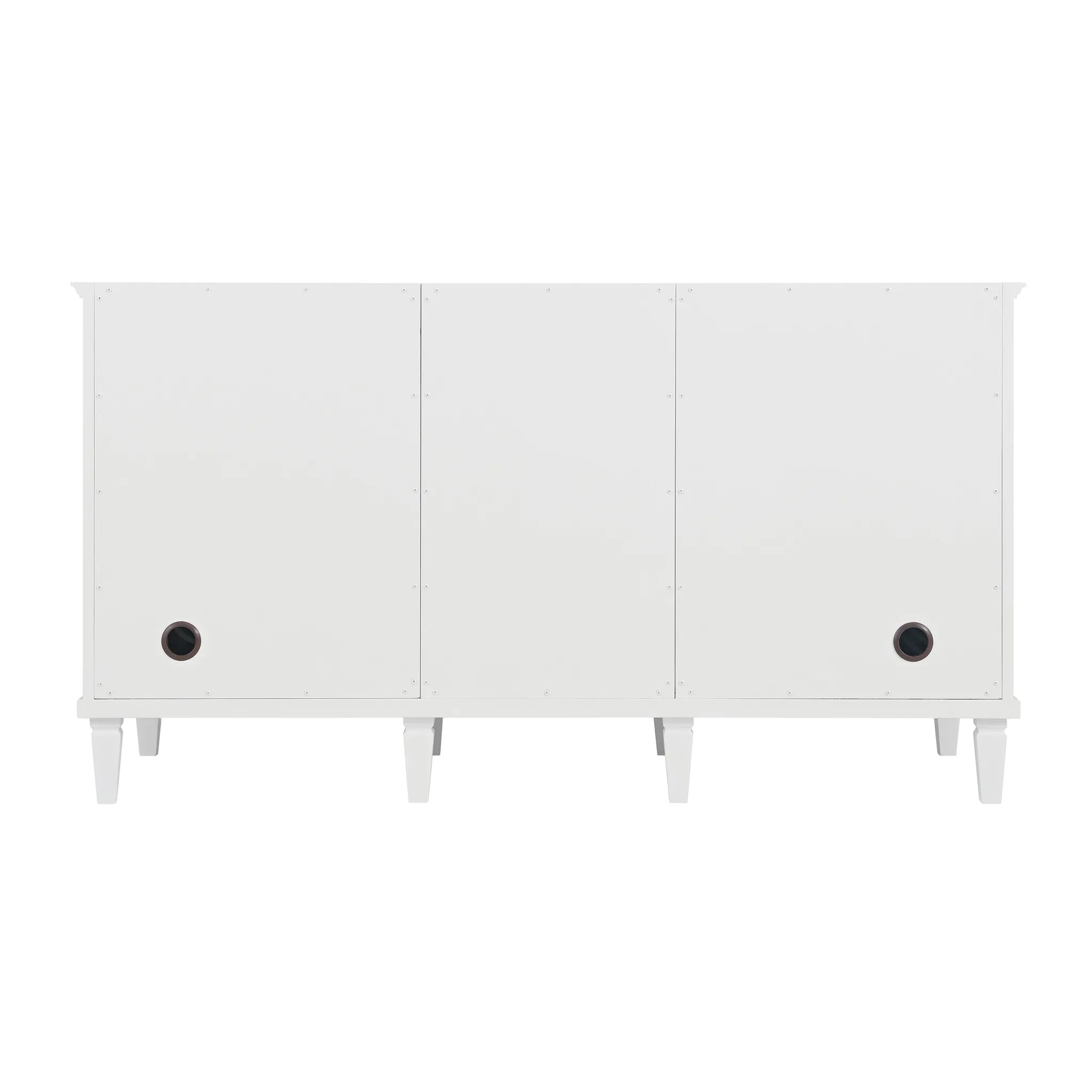 60" Lorelai Double Vanity in Bright White w/FreePower Wireless Charger-Cabinet Only-Not Available image 2
