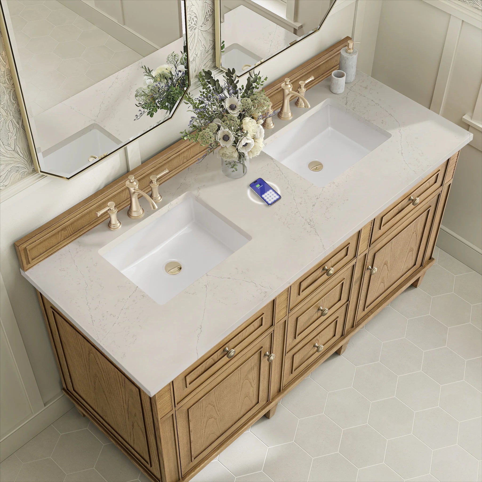 60-lorelai-double-vanity-in-light-natural-oak-w-freepower-wireless-charger-by-james-martin-vanities-siberian-silestone image 14