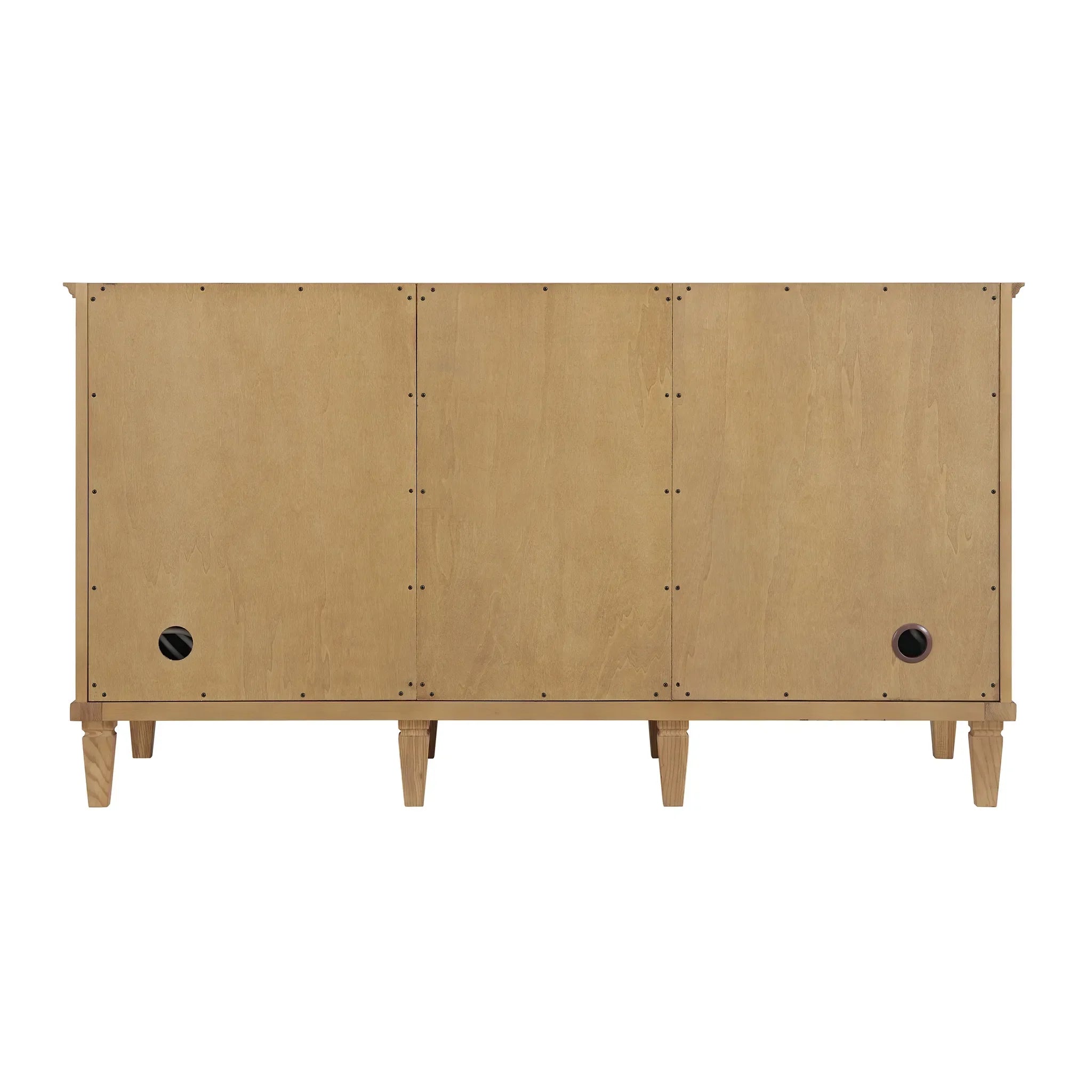 60" Lorelai Double Vanity in Light Natural Oak Wireless Charger-Ethereal Noctis Silestone-8" Widespread image 11
