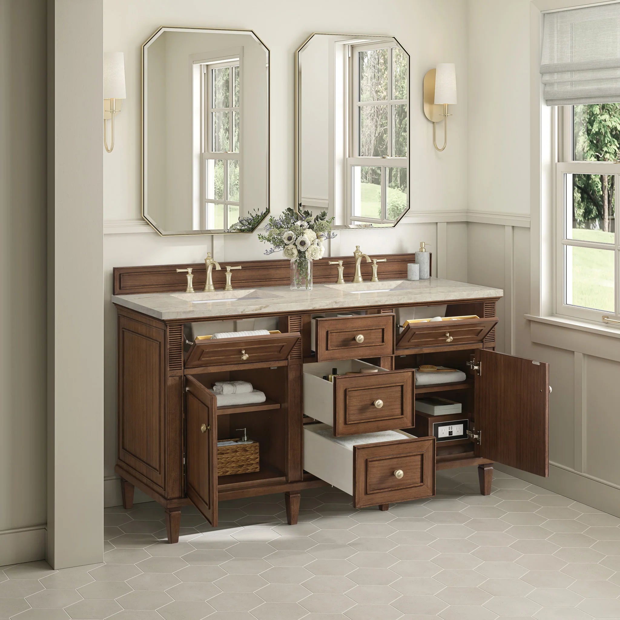 60-lorelai-double-vanity-in-mid-century-walnut-by-james-martin-vanities-tajnar-eclos-zero-silica image 11