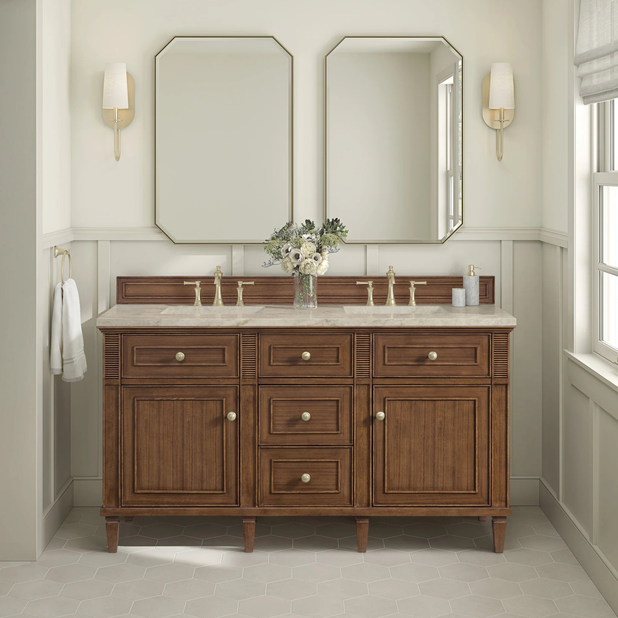 60-lorelai-double-vanity-in-mid-century-walnut-by-james-martin-vanities-tajnar-eclos-zero-silica image 9