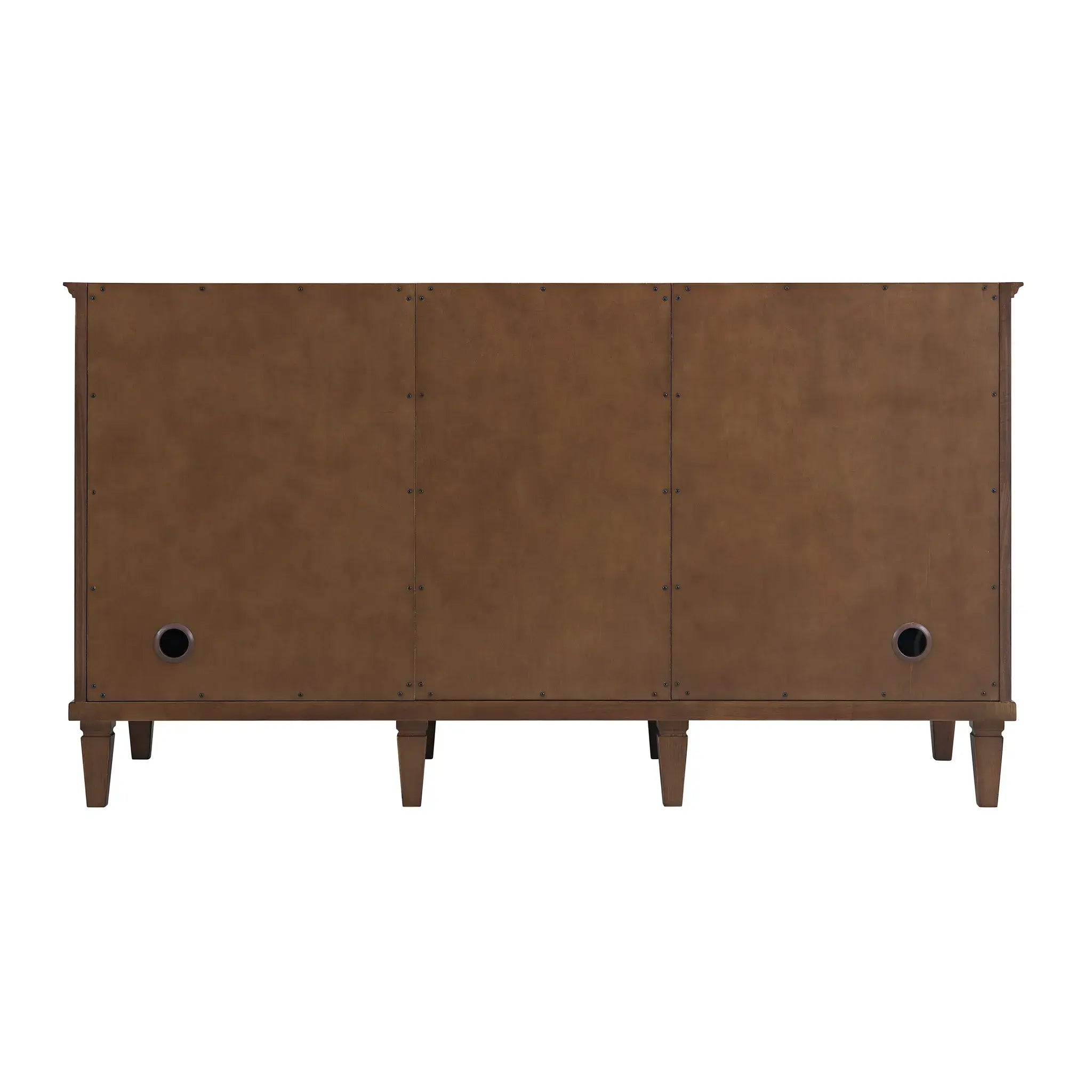 60" Lorelai Double Vanity in Mid-Century Walnut-Eternal Jasmine Pearl Silestone-8" Widespread image 8